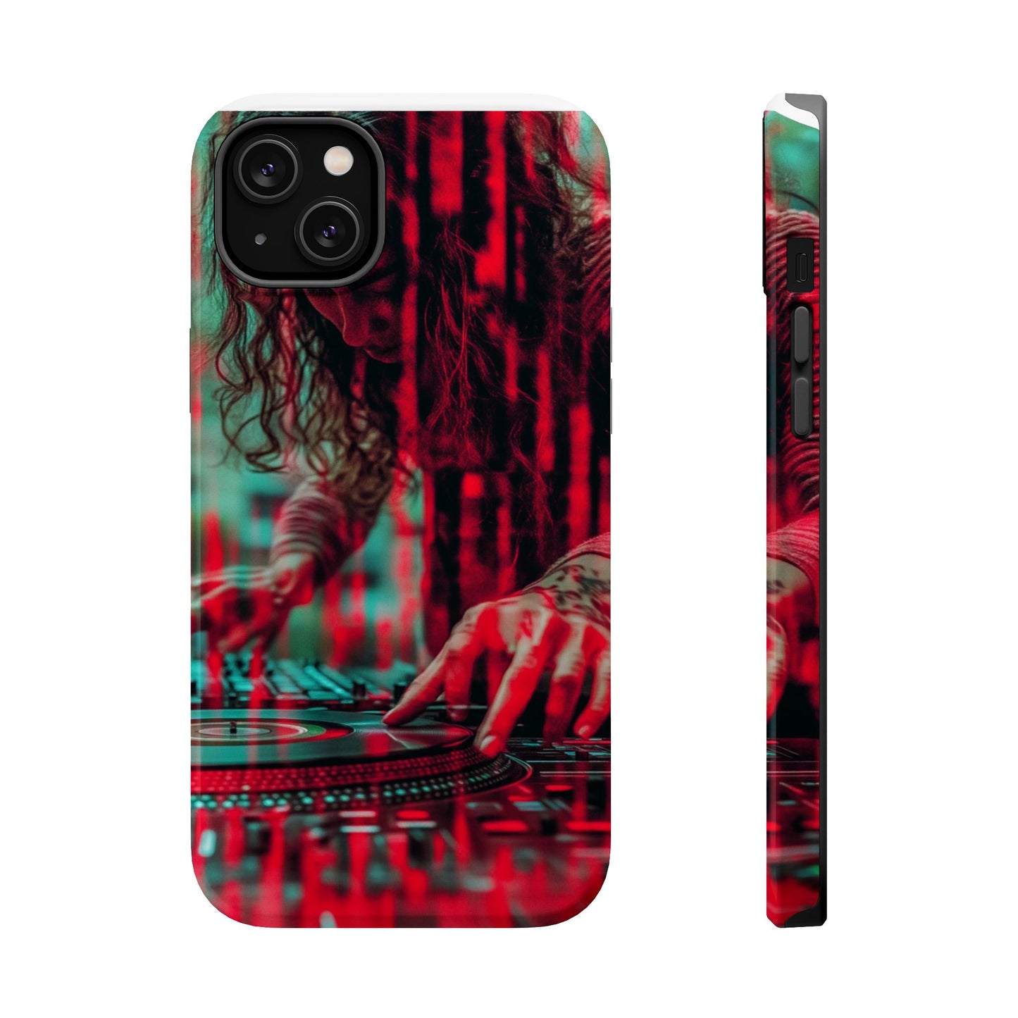 "Vinyl Virtuoso" Luxury Magnetic Wireless Charging iPhone Case by Moxie Jay