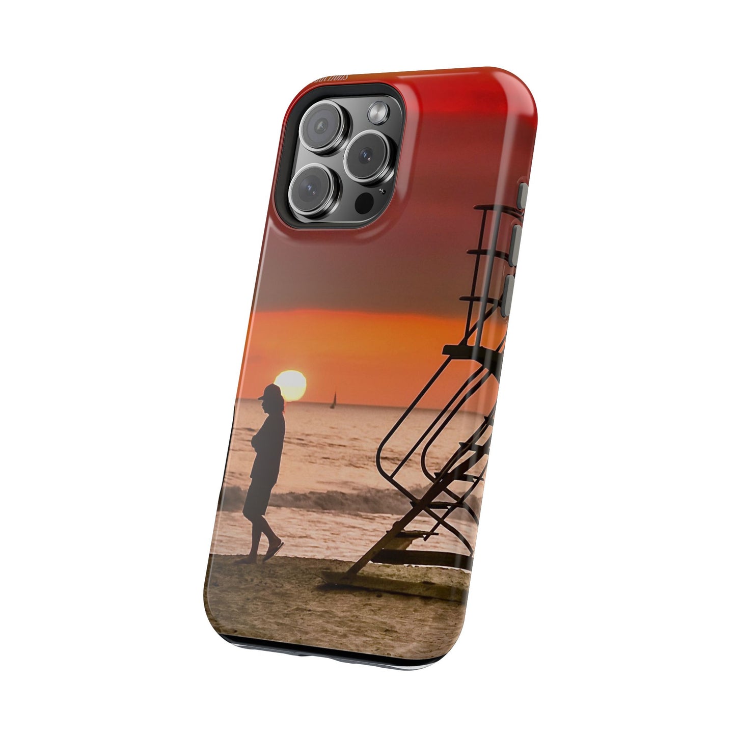 Phone Case - Beach Sunset Magnetic Tough Case with Summer Day Ending Photo by Moxie-Jay