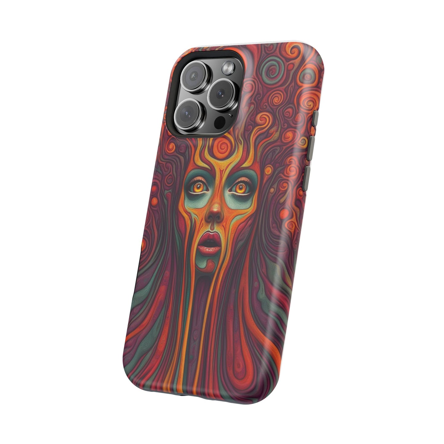 Luxurious MagSafe® Compatible iPhone Case - "Cosmic Meltdown" by Moxie-Jay