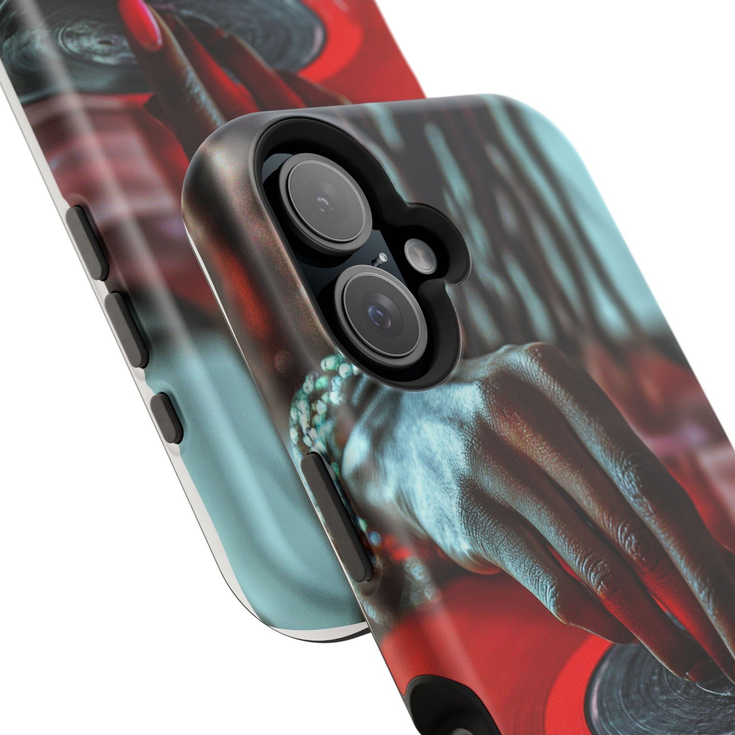 Luxurious MagSafe® Compatible iPhone Case - "Vinyl Groove" by Moxie-Jay
