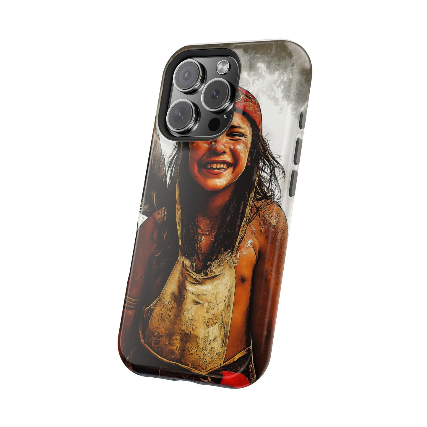 Luxurious Magnetic Wireless Charging Tough iPhone Case - Native Heritage Art by Moxie-Jay