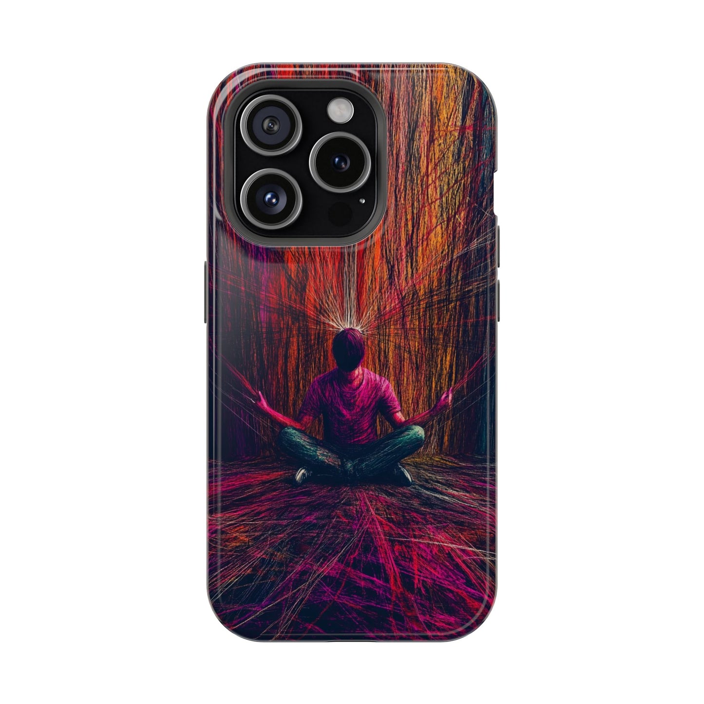 Luxurious Magnetic Wireless Charging Tough iPhone Case - "Transcendence" by Moxie-Jay