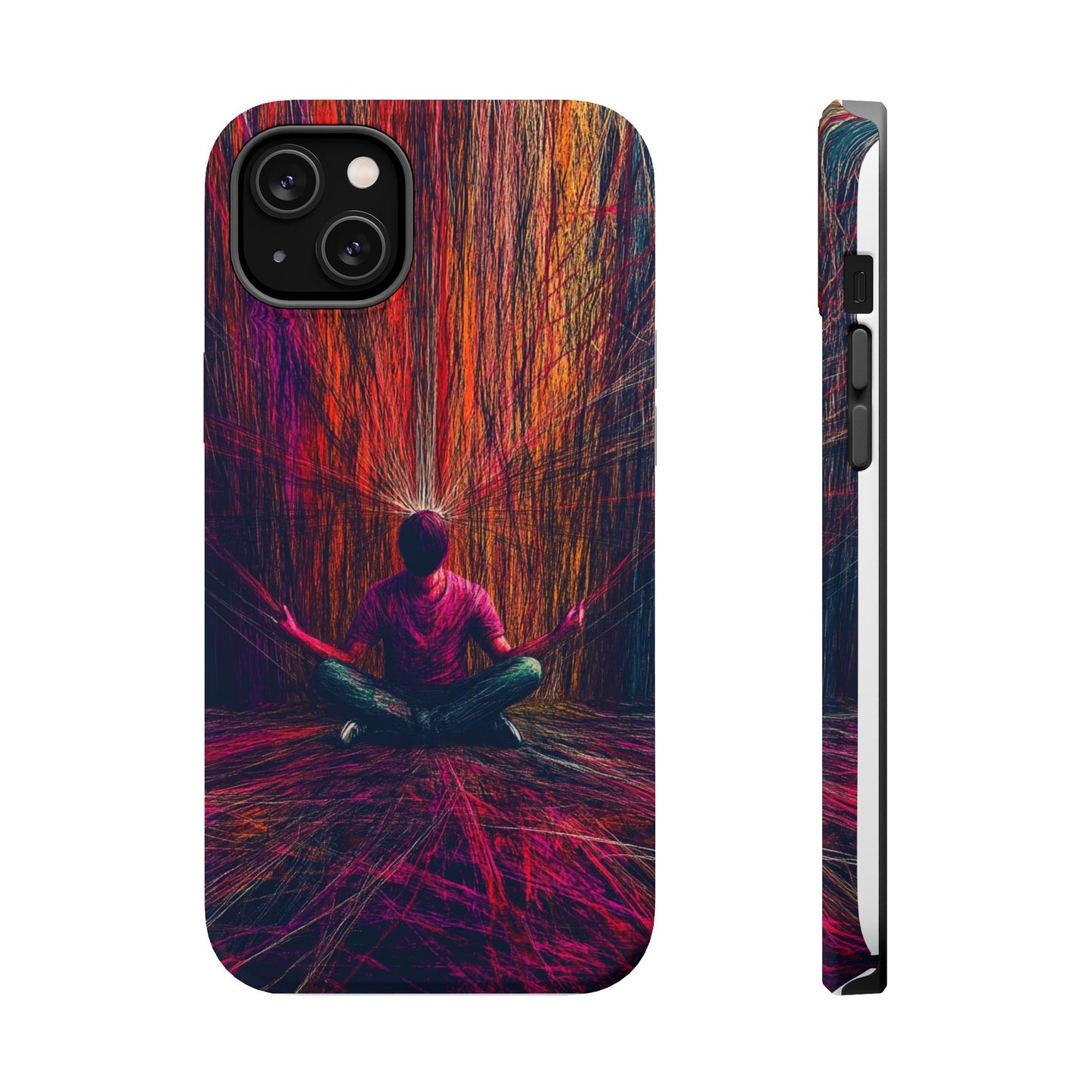 Luxurious Magnetic Wireless Charging Tough iPhone Case - "Transcendence" by Moxie-Jay