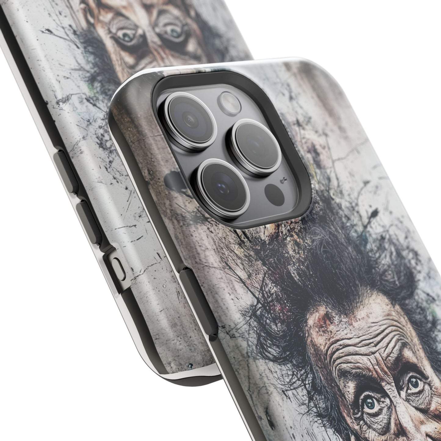 Luxurious Magnetic Wireless Charging Tough iPhone Case - "Demonic Dali" by Moxie-Jay