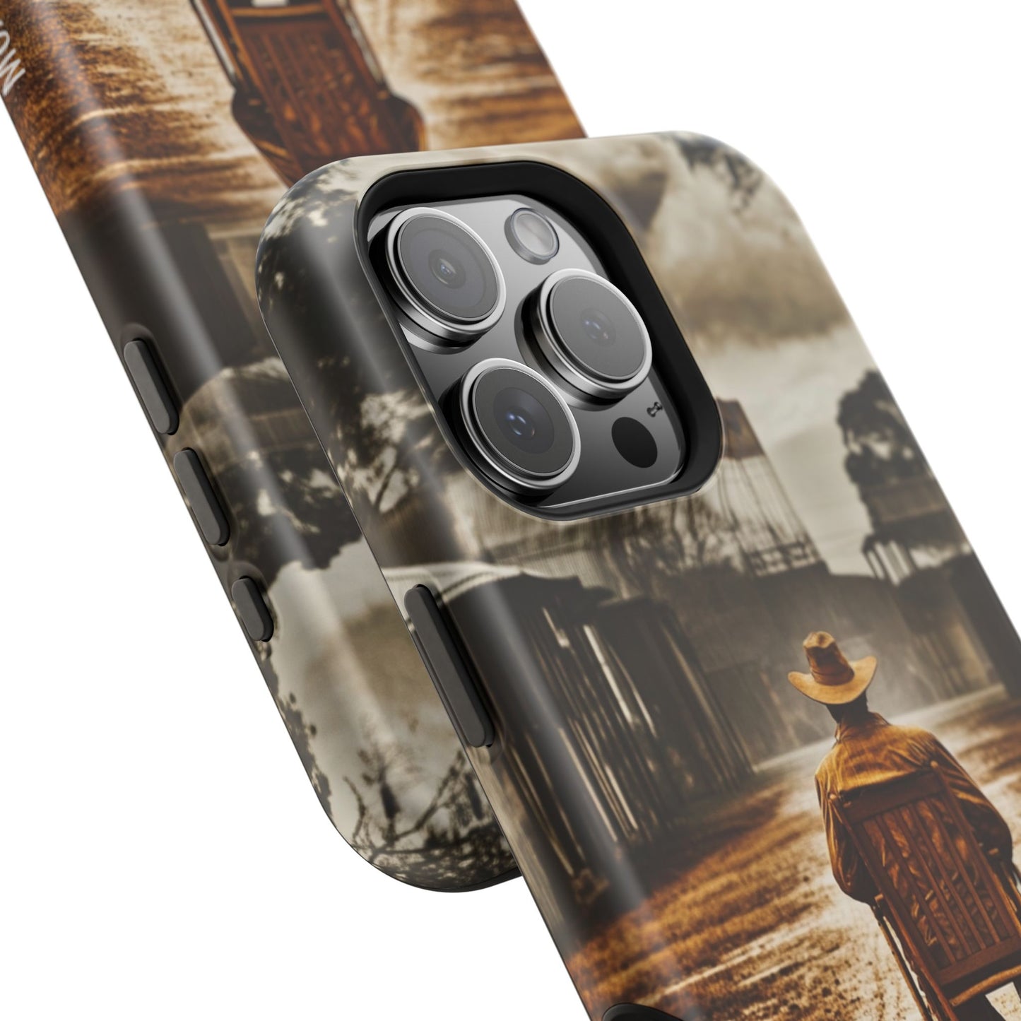 Vintage Western Magnetic Tough Cases - Perfect for Outdoor Enthusiasts