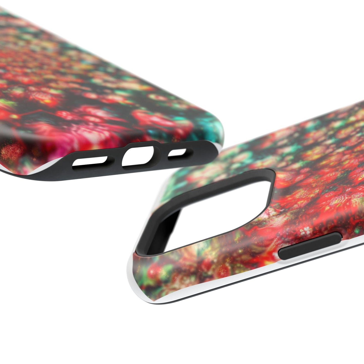 Luxurious Magnetic Wireless Charging Tough iPhone Case - "Psychedelic Dreams" by Moxie-Jay
