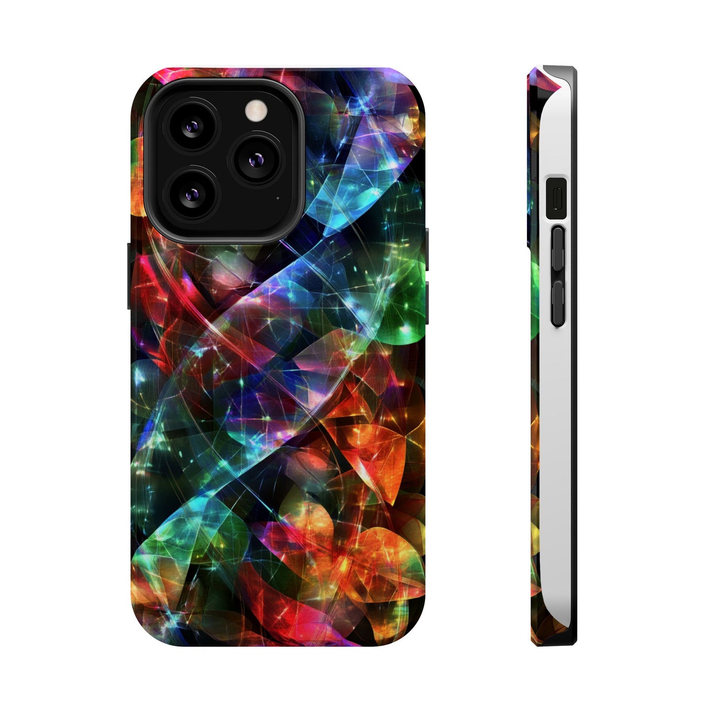 iPhone Case with Neon Colors Art by Moxie-Jay