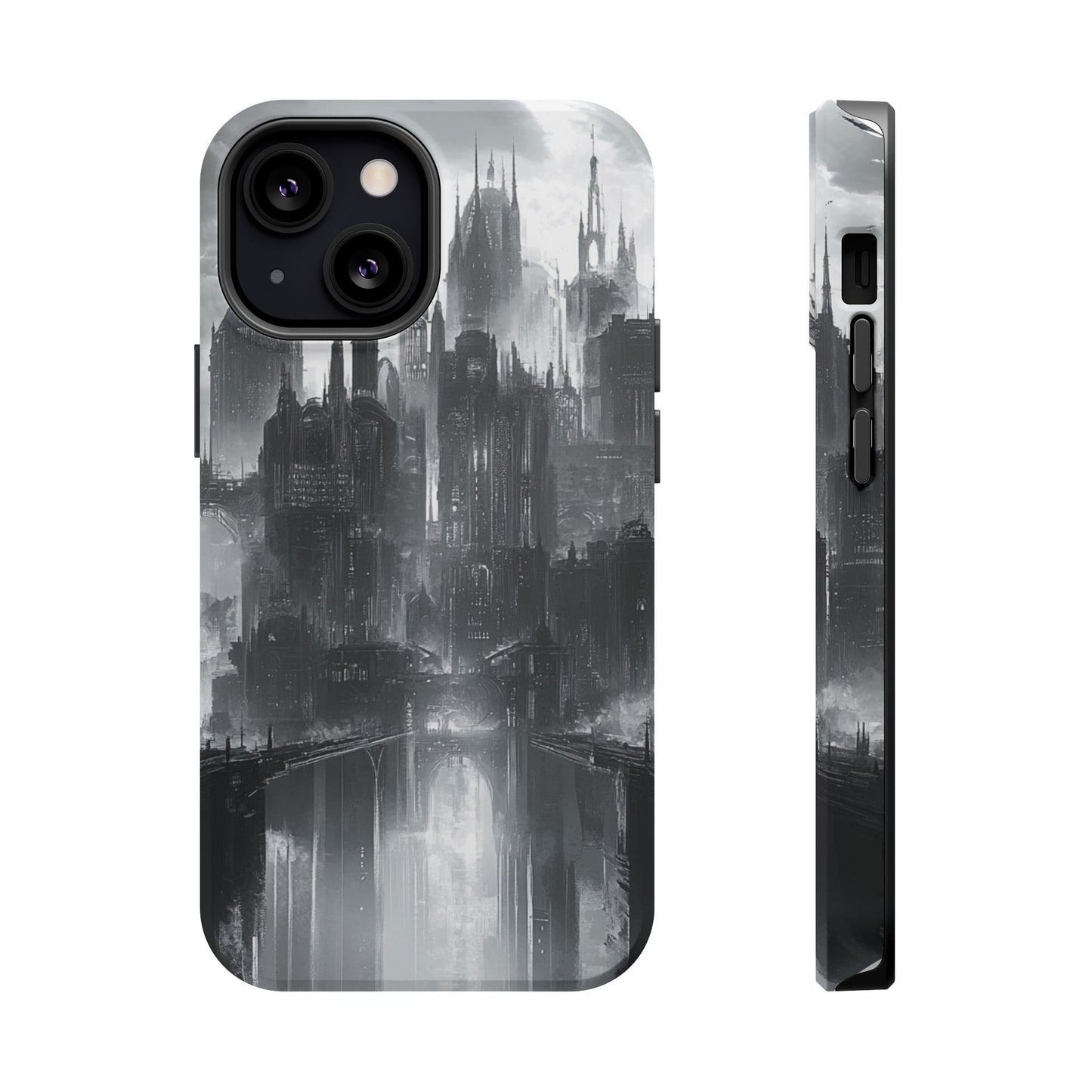 iPhone Magnetic Tough Case - Futuristic Gotham Design by Moxie Jay