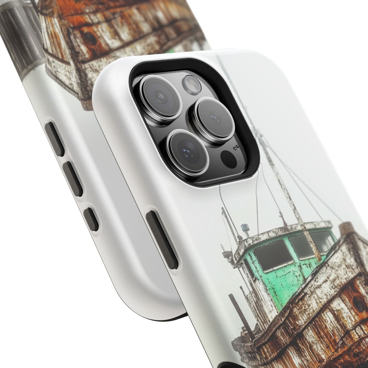 Rustic Boat Magnetic Tough Case - Durable Phone Cover for Nature Lovers