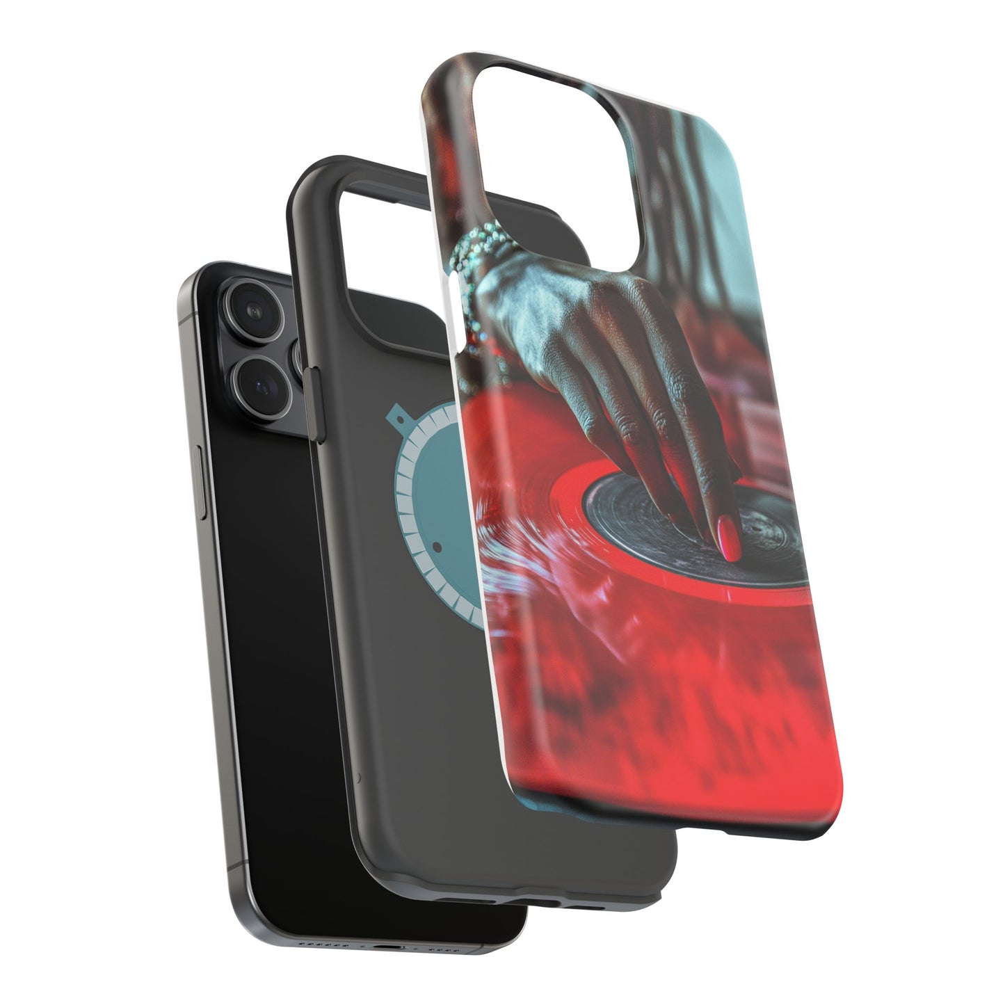 Luxurious MagSafe® Compatible iPhone Case - "Vinyl Groove" by Moxie-Jay