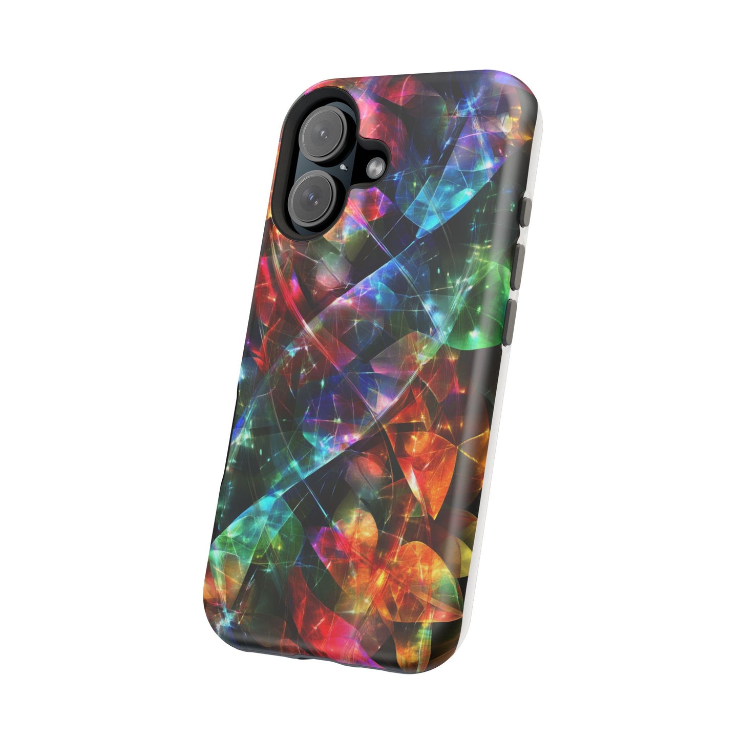 iPhone Case with Neon Colors Art by Moxie-Jay