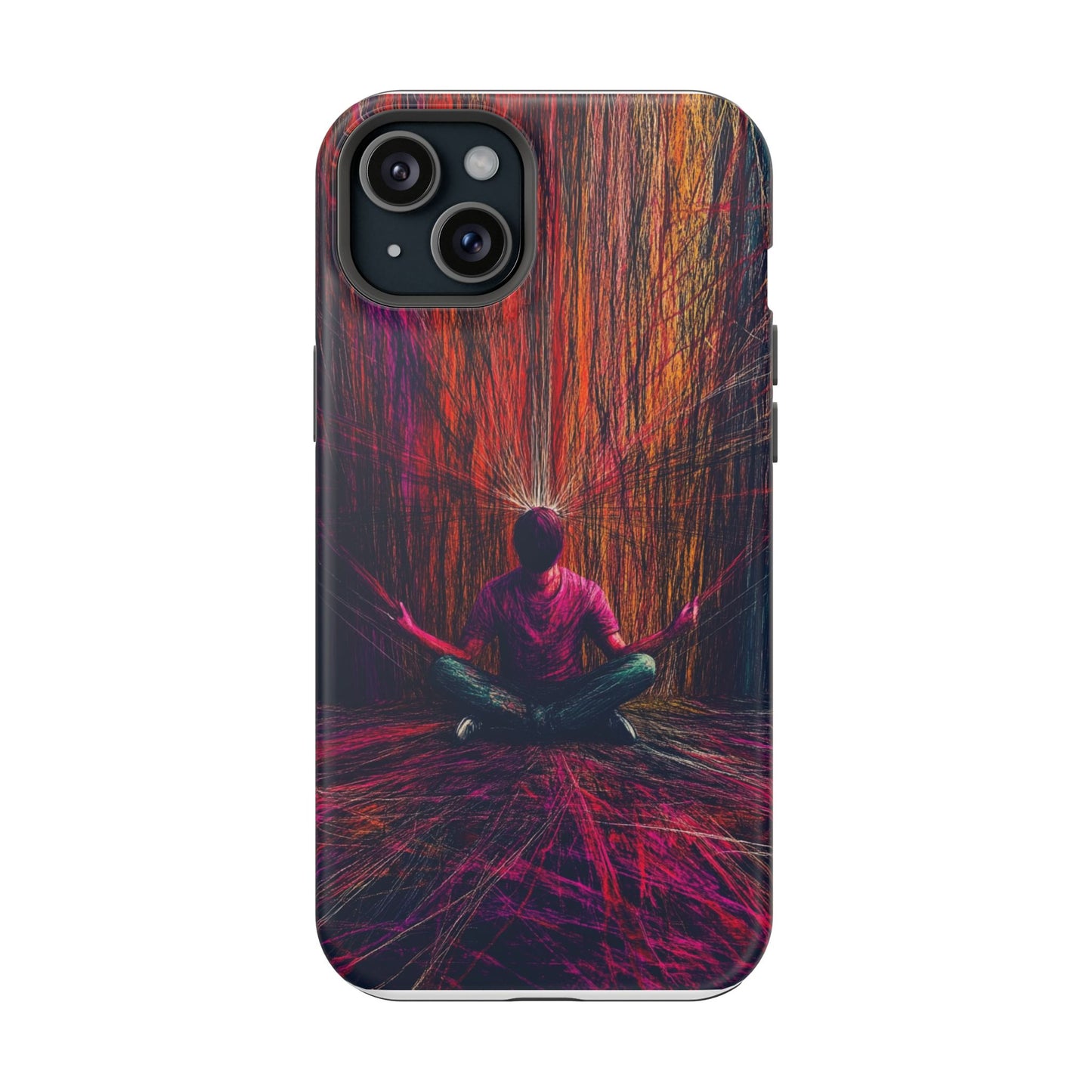 Luxurious Magnetic Wireless Charging Tough iPhone Case - "Transcendence" by Moxie-Jay
