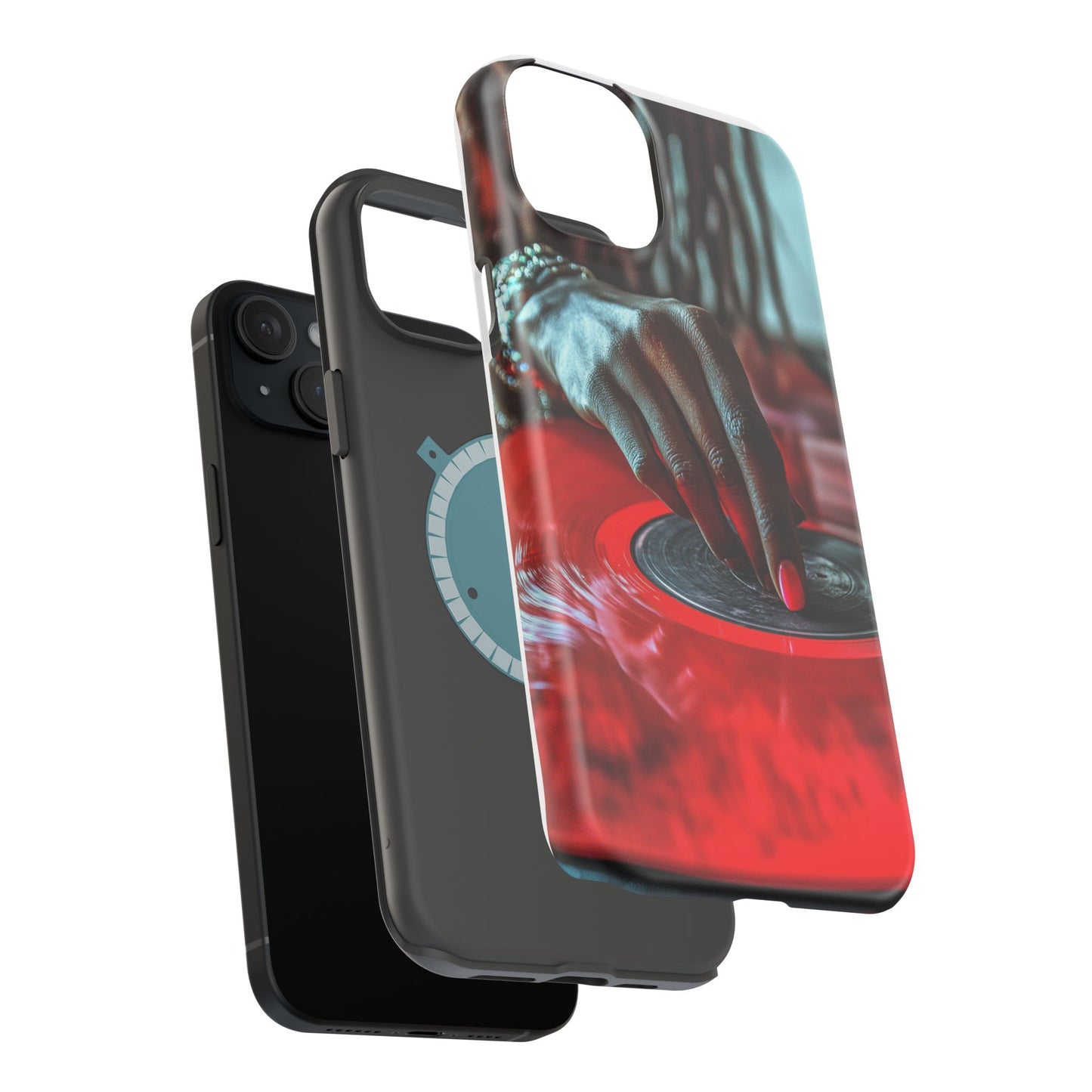 Luxurious MagSafe® Compatible iPhone Case - "Vinyl Groove" by Moxie-Jay