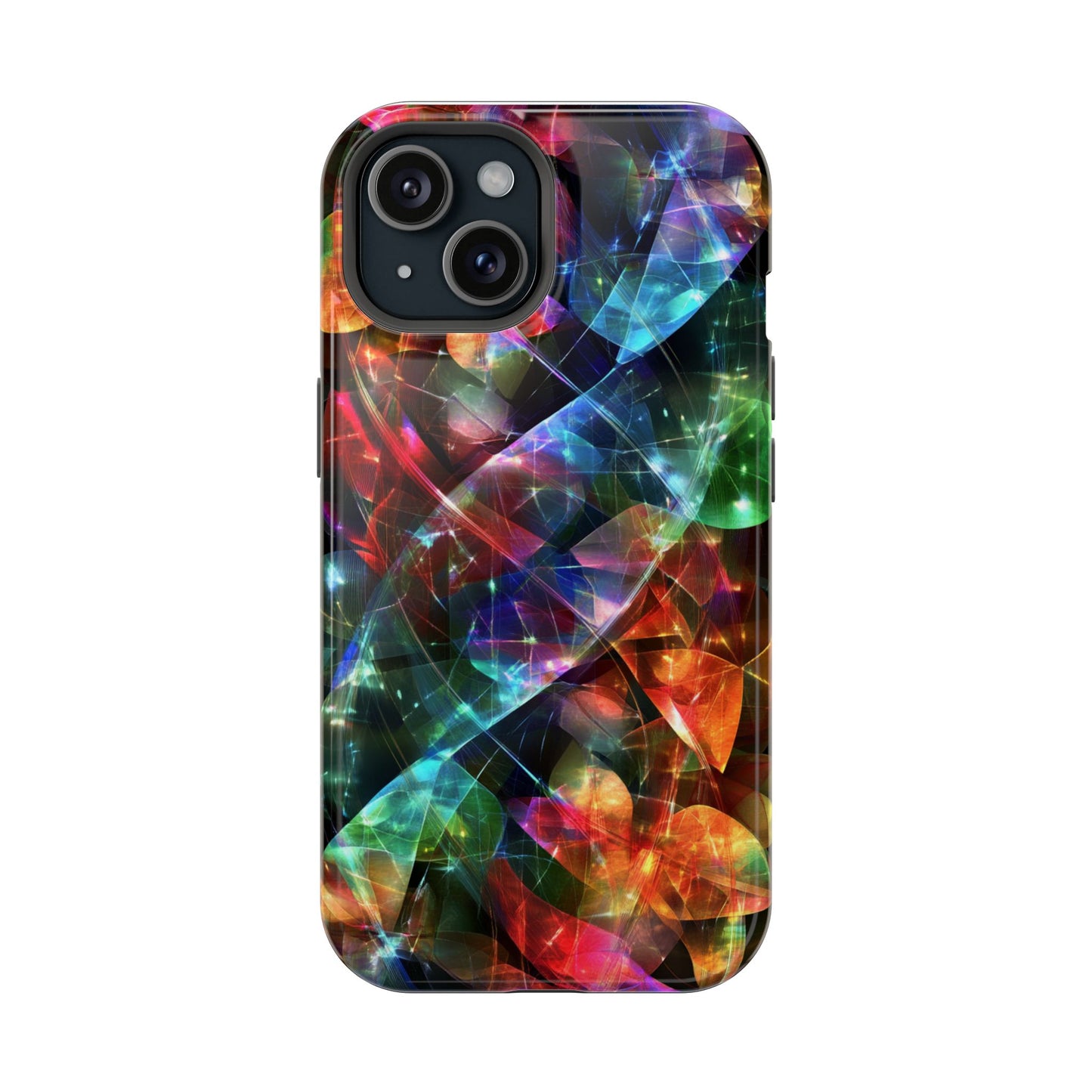 iPhone Case with Neon Colors Art by Moxie-Jay