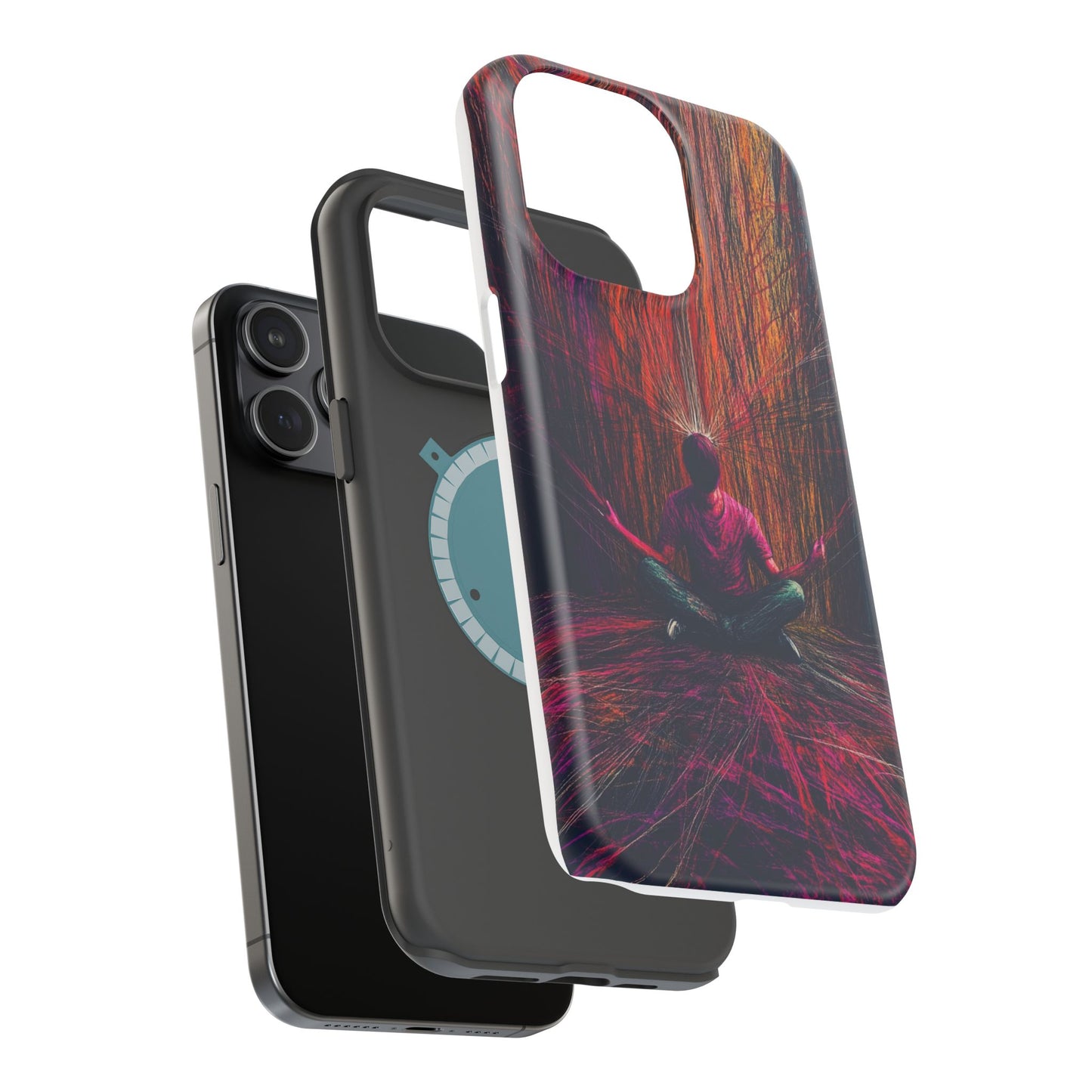 Luxurious Magnetic Wireless Charging Tough iPhone Case - "Transcendence" by Moxie-Jay