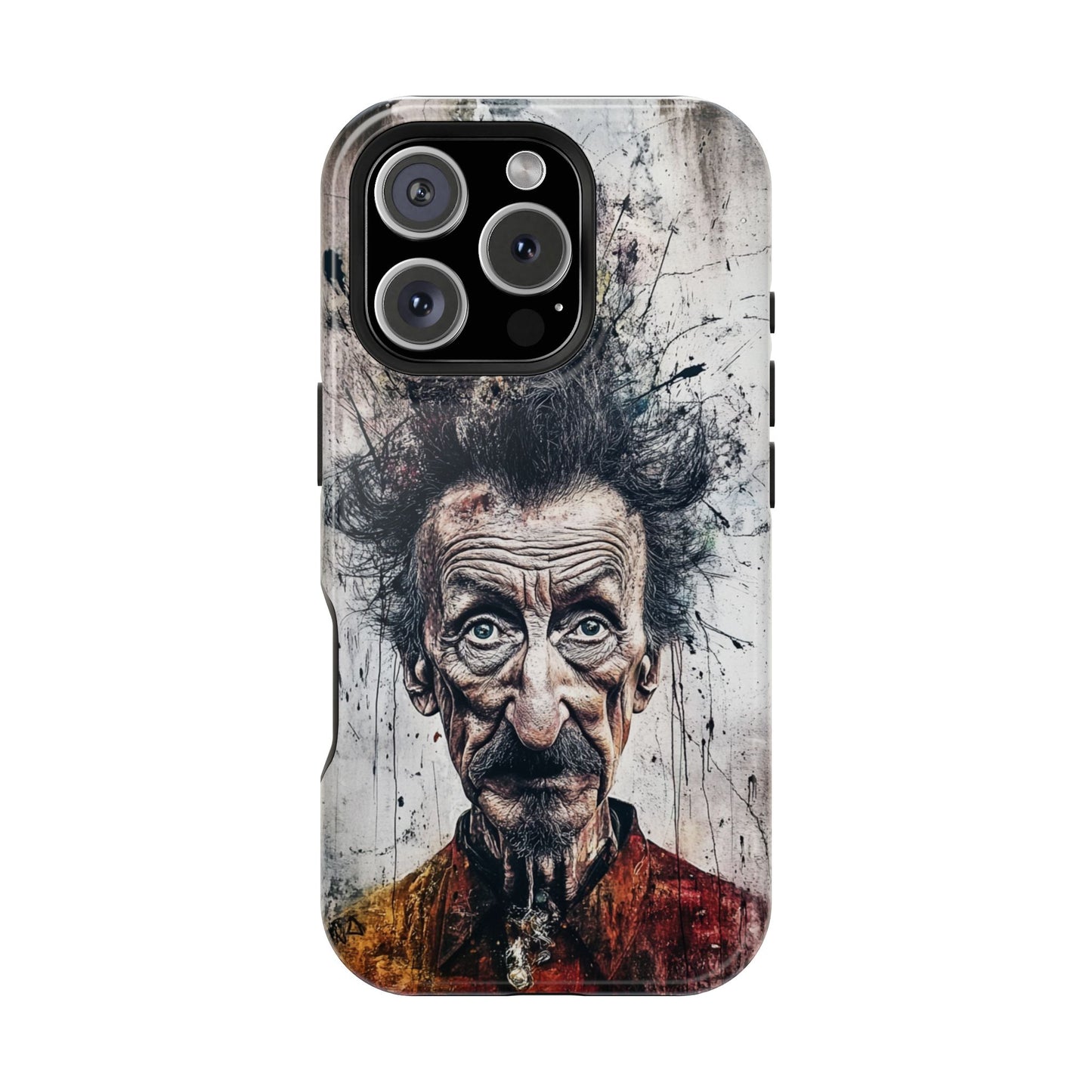 Luxurious Magnetic Wireless Charging Tough iPhone Case - "Demonic Dali" by Moxie-Jay