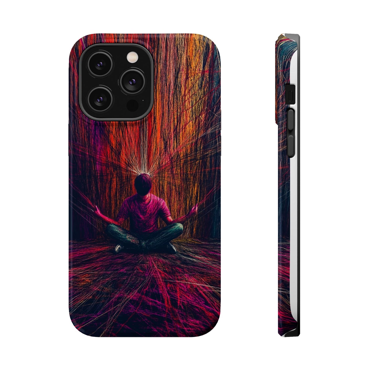 Luxurious Magnetic Wireless Charging Tough iPhone Case - "Transcendence" by Moxie-Jay