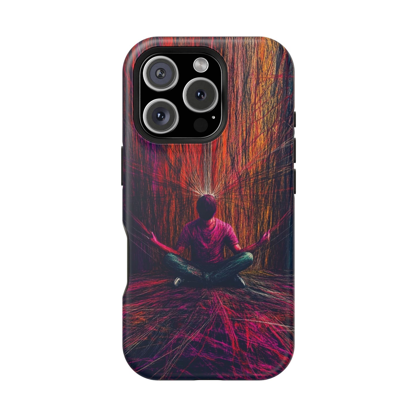 Luxurious Magnetic Wireless Charging Tough iPhone Case - "Transcendence" by Moxie-Jay