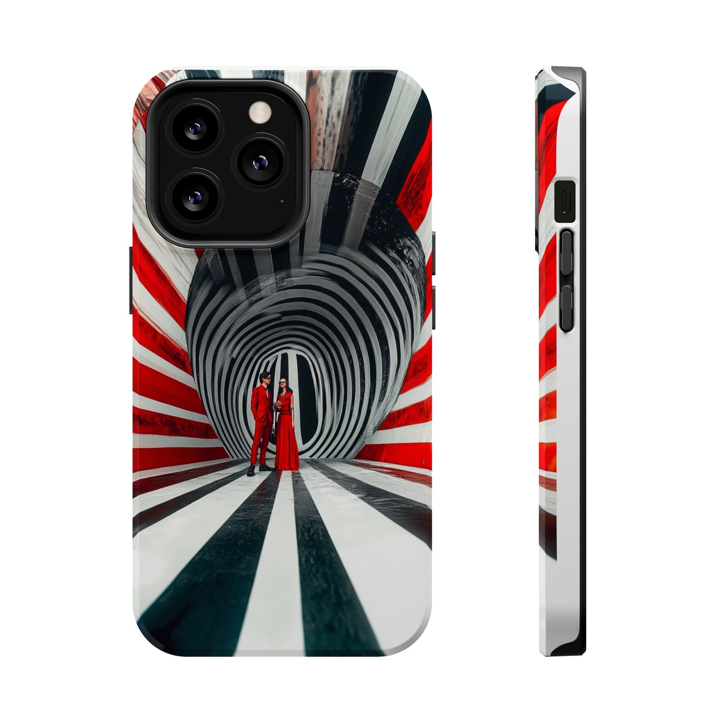 Cosmic Vortex" Luxury Magnetic Wireless Charging iPhone Case by Moxie Jay