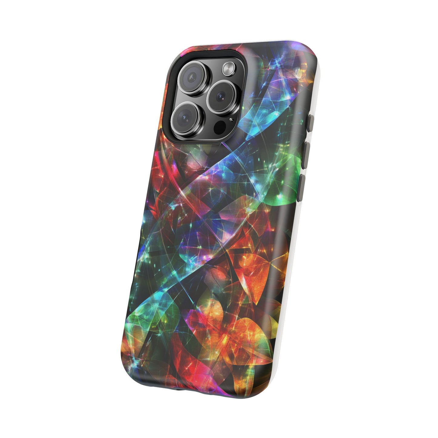 iPhone Case with Neon Colors Art by Moxie-Jay