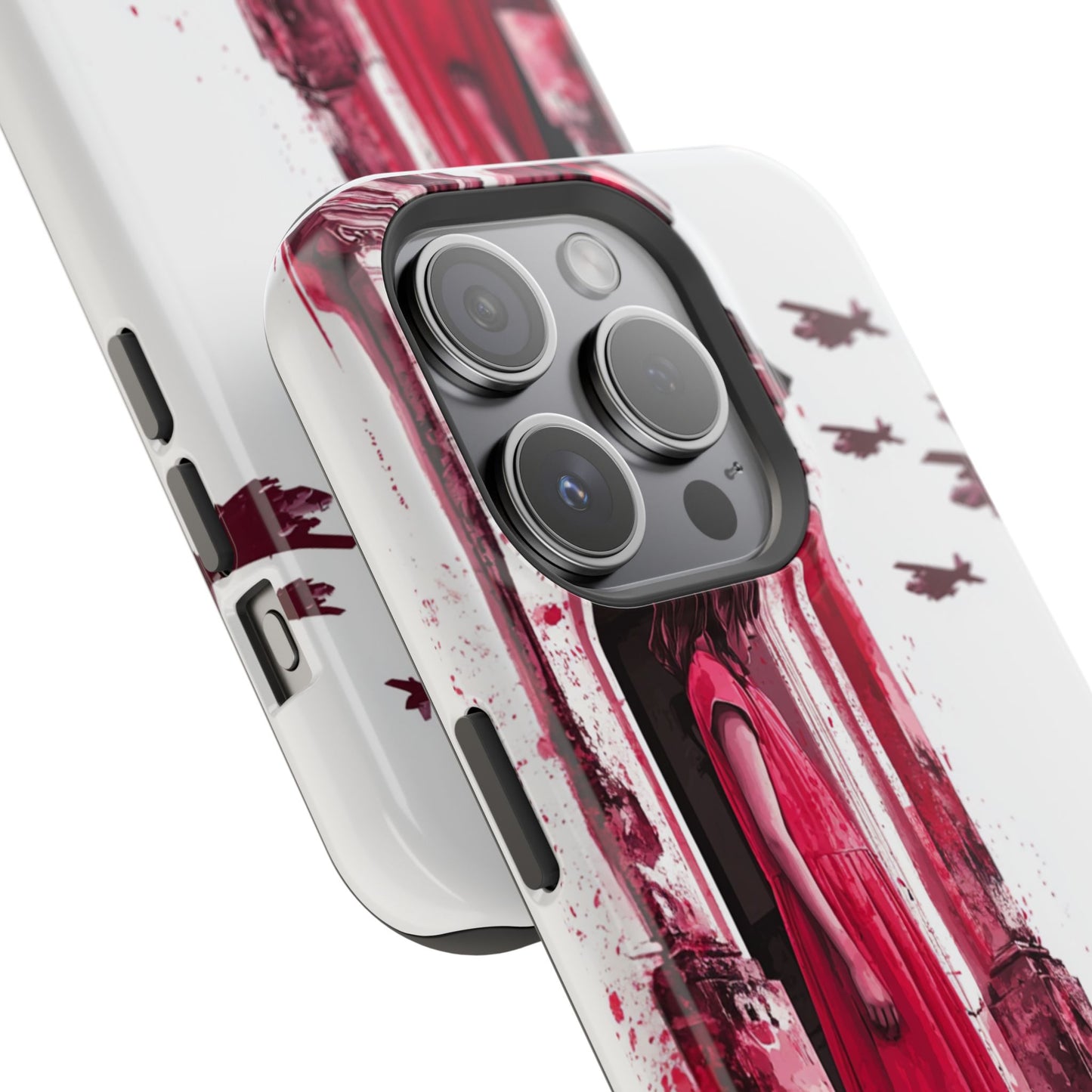 Luxurious MagSafe® Compatible iPhone Case - "Resilience in Ruins" by Moxie-Jay