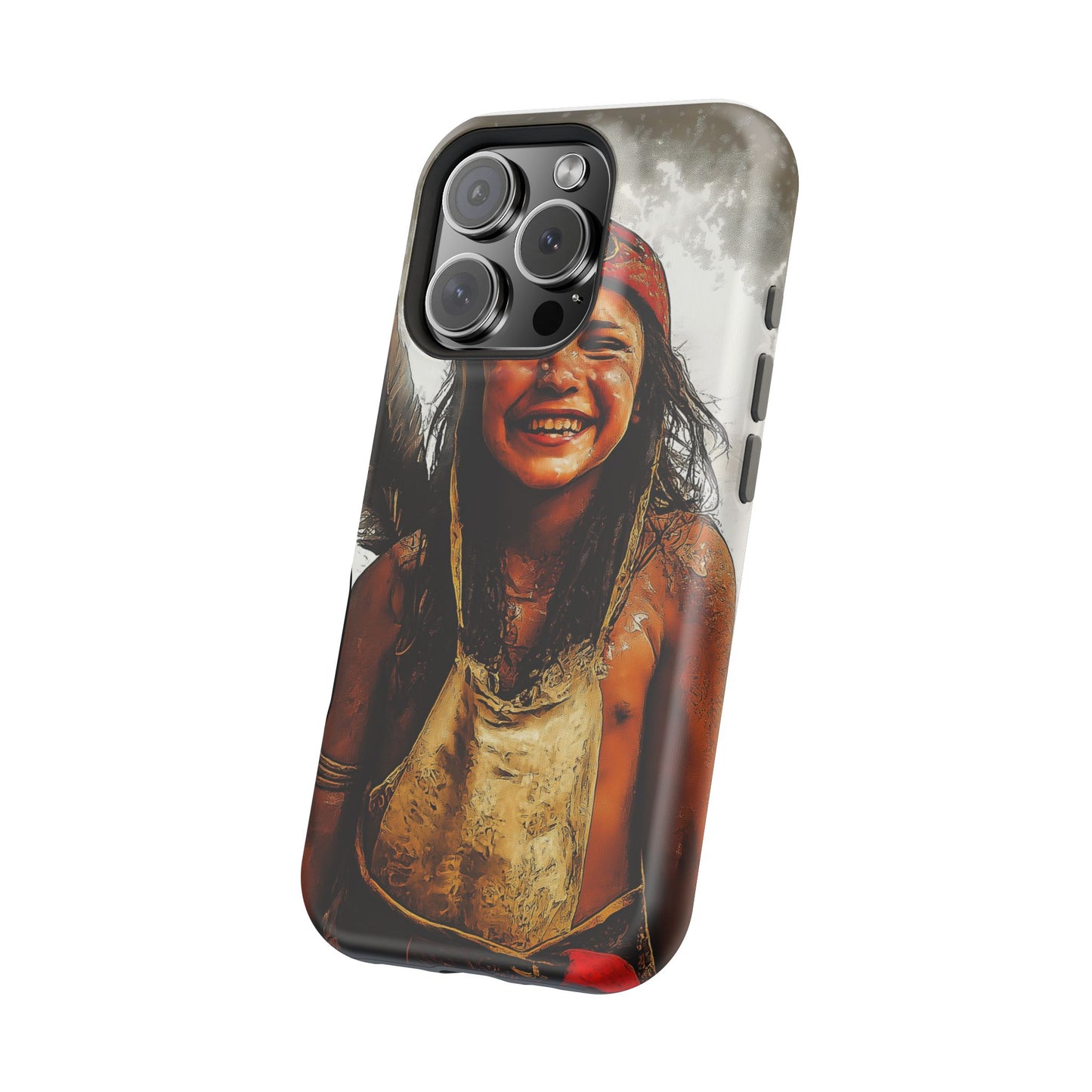 Luxurious Magnetic Wireless Charging Tough iPhone Case - Native Heritage Art by Moxie-Jay