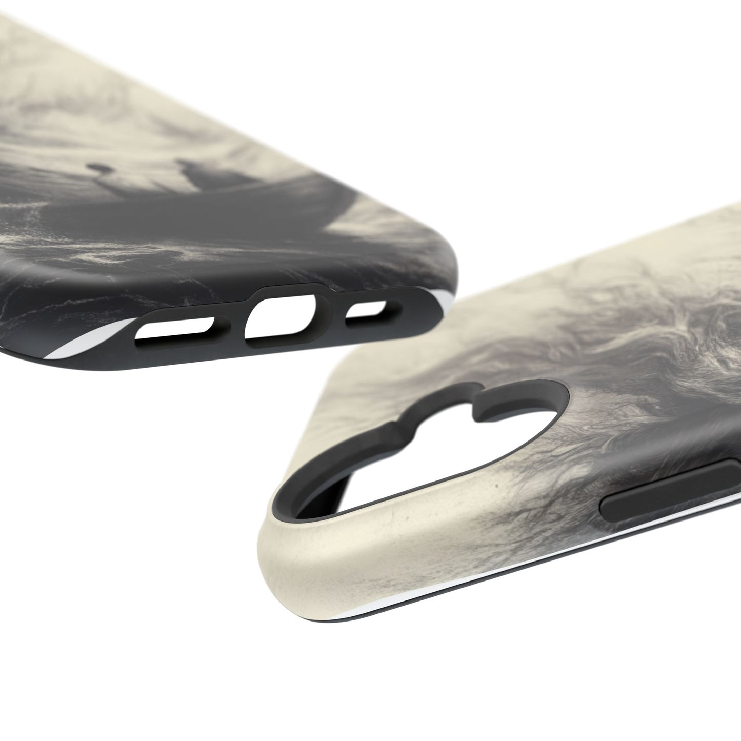Magnetic Phone Case - Men in Boat Drawing by Moxie-Jay