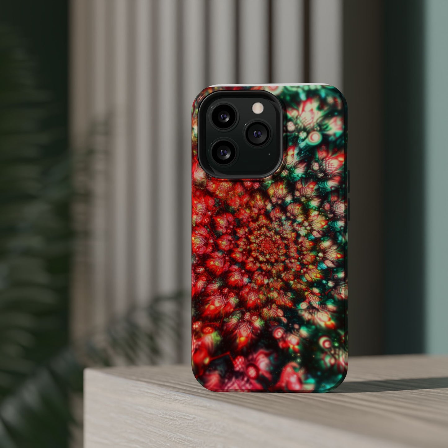 Luxurious Magnetic Wireless Charging Tough iPhone Case - "Psychedelic Dreams" by Moxie-Jay