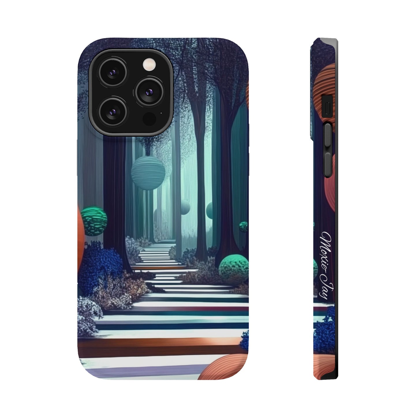 Wonderland Descent: Moxie-Jay's Magnetic iPhone Masterpiece