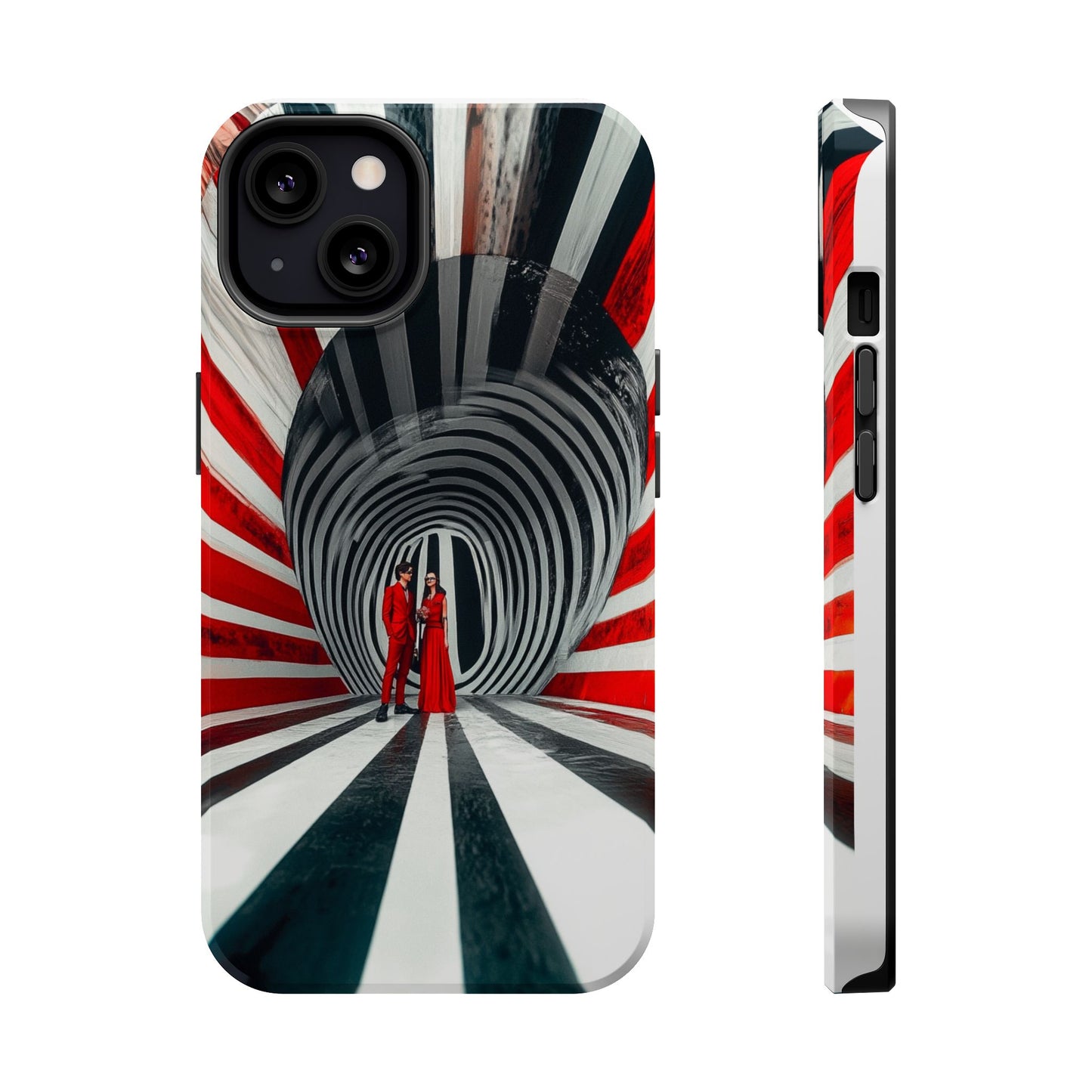 Cosmic Vortex" Luxury Magnetic Wireless Charging iPhone Case by Moxie Jay