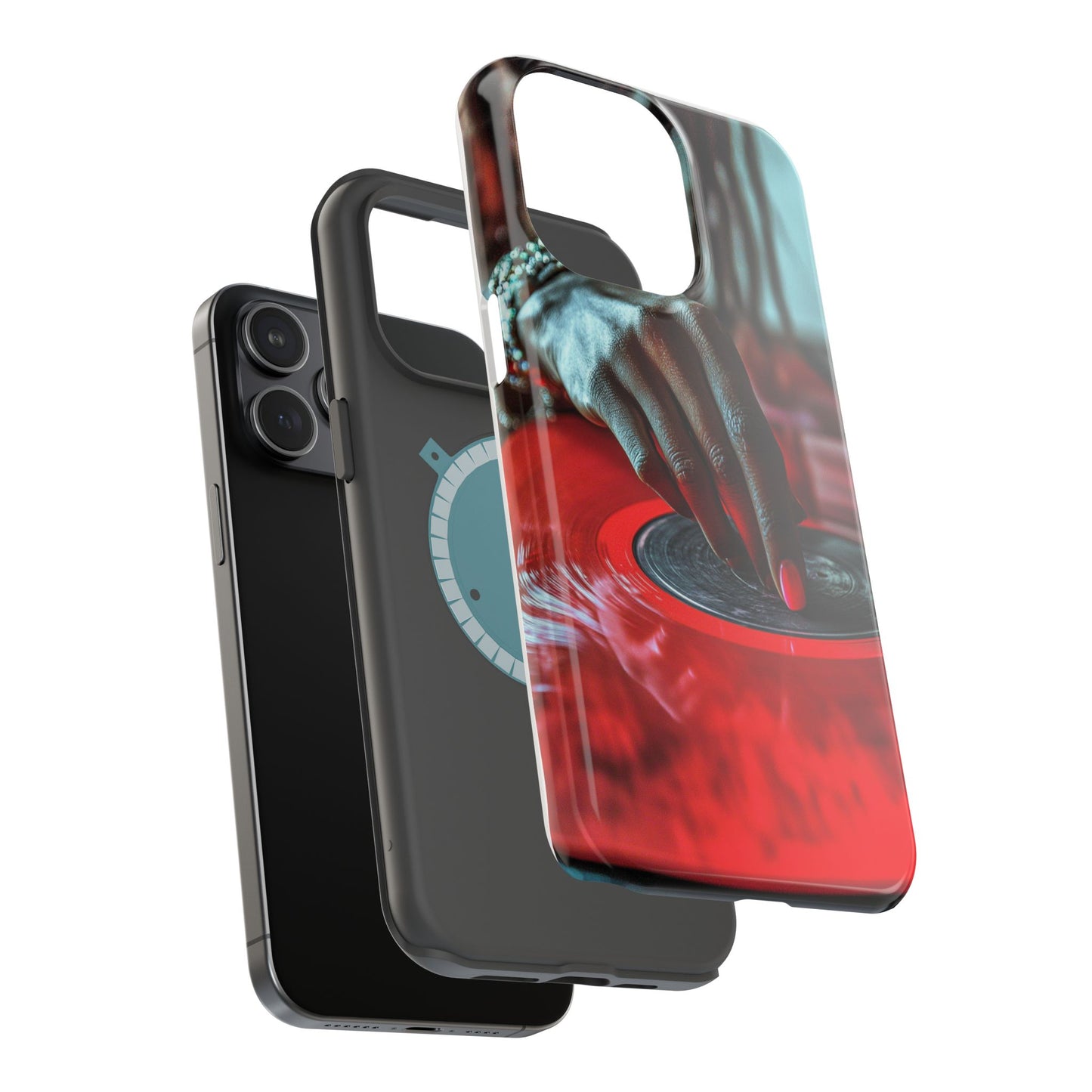 Luxurious MagSafe® Compatible iPhone Case - "Vinyl Groove" by Moxie-Jay