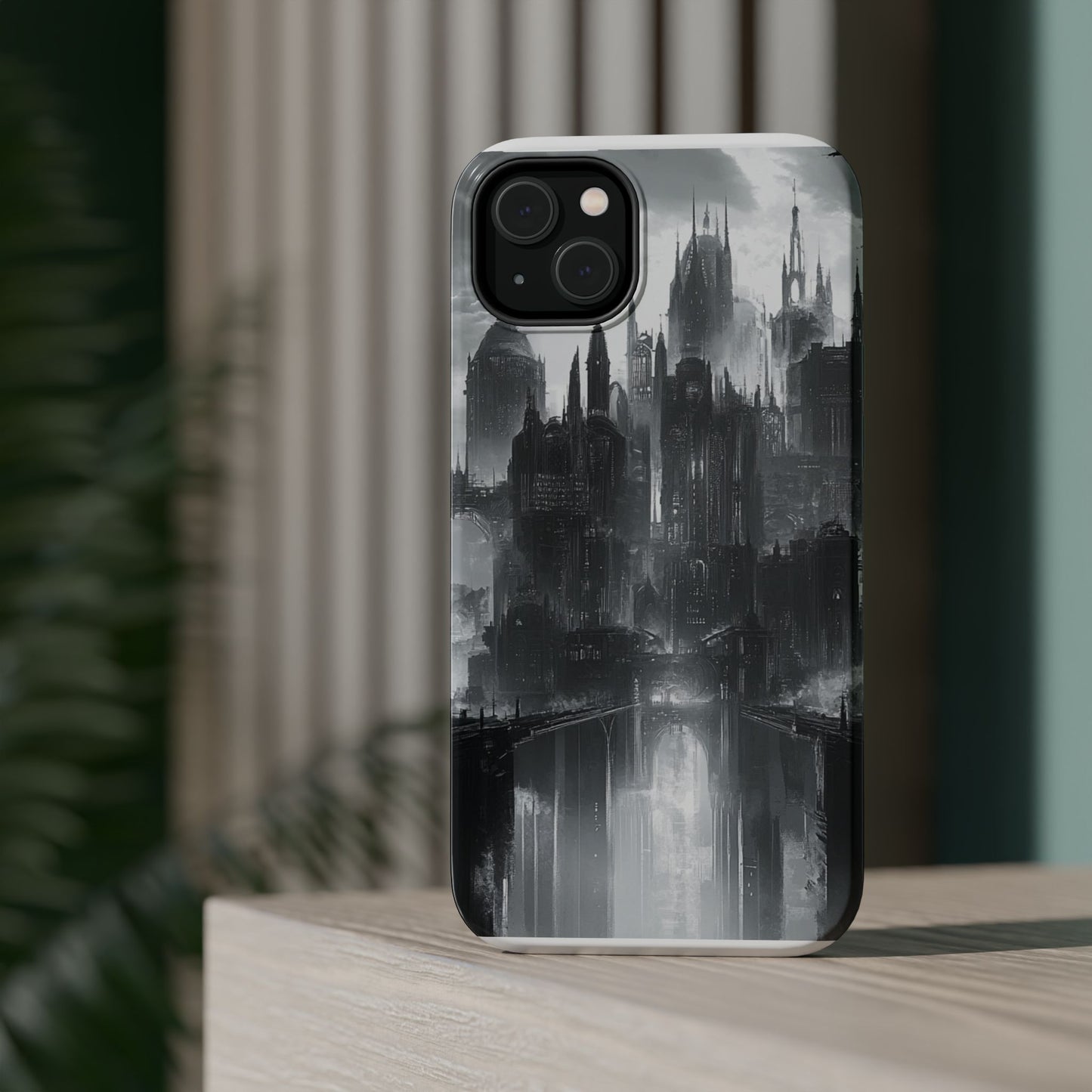 iPhone Magnetic Tough Case - Futuristic Gotham Design by Moxie Jay