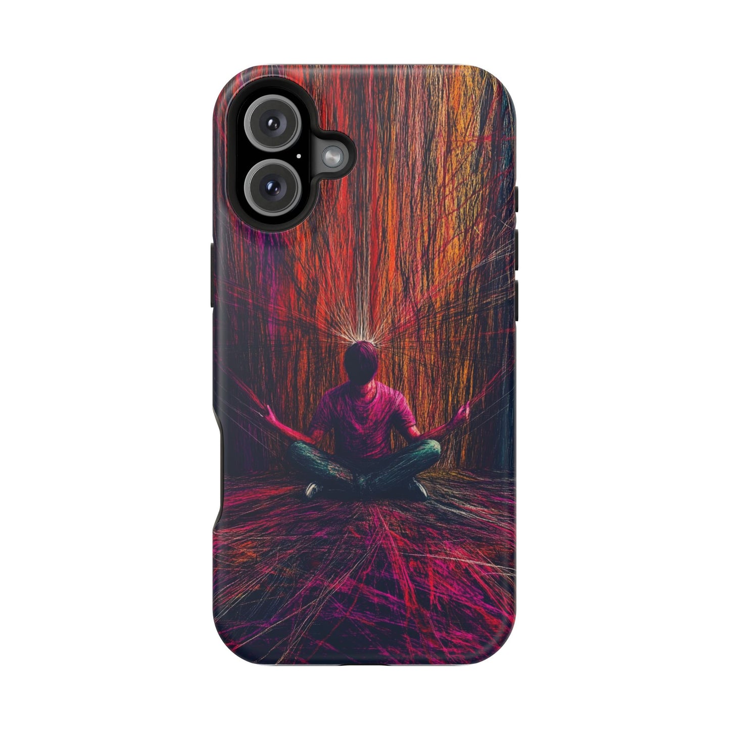 Luxurious Magnetic Wireless Charging Tough iPhone Case - "Transcendence" by Moxie-Jay