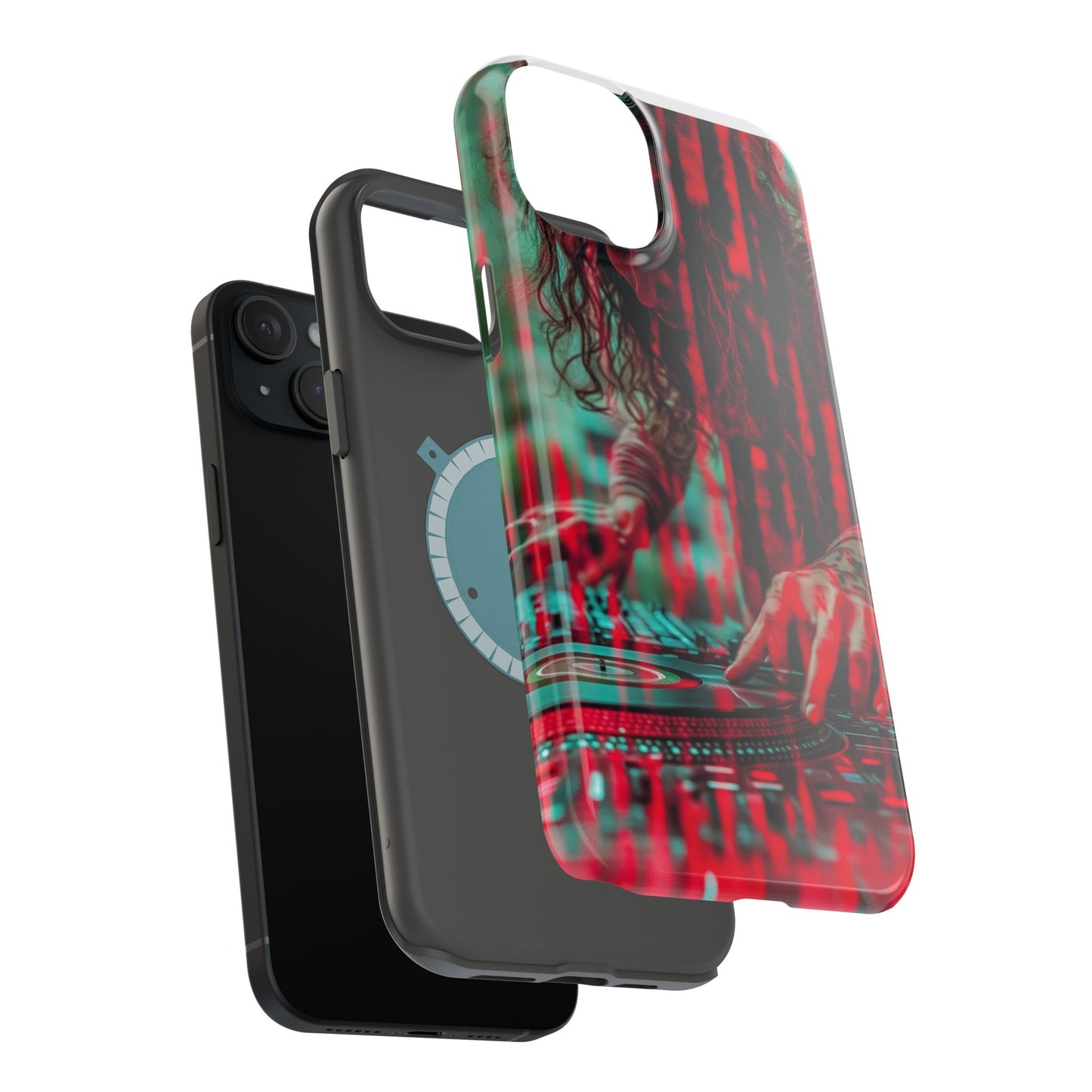 "Vinyl Virtuoso" Luxury Magnetic Wireless Charging iPhone Case by Moxie Jay