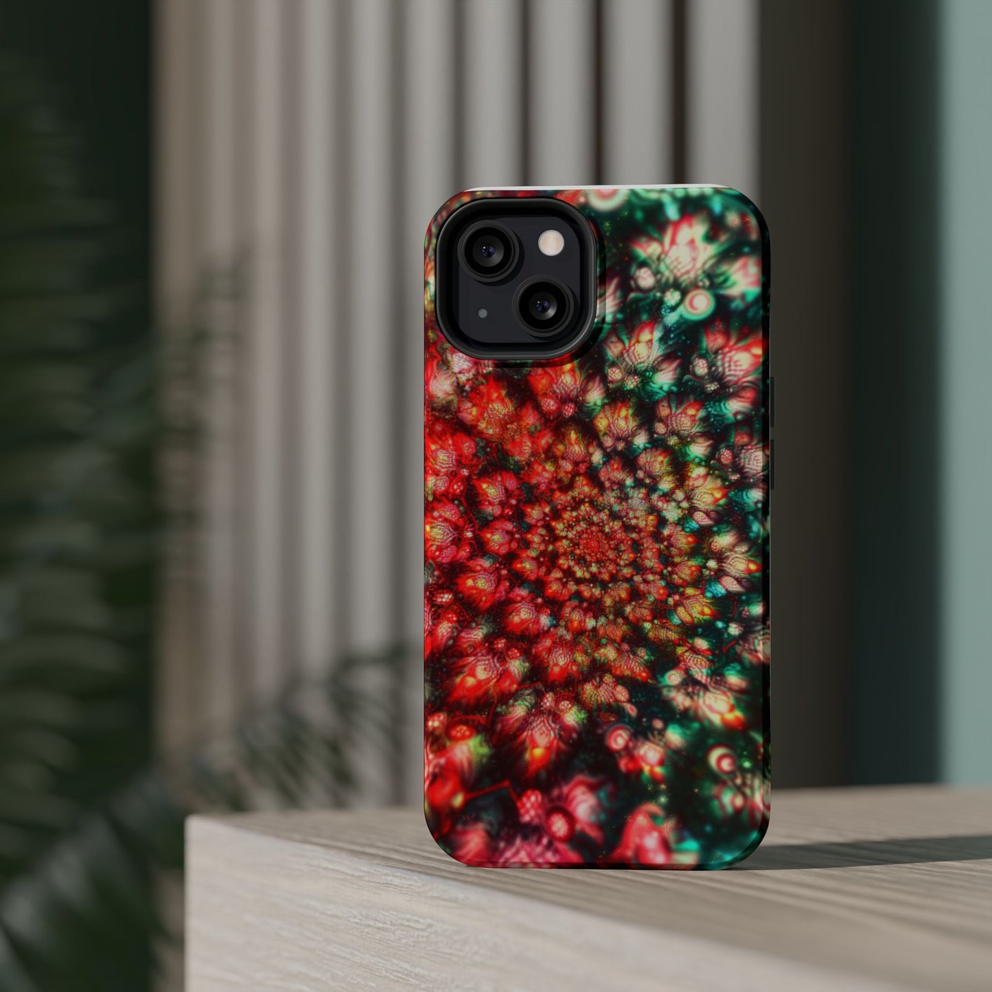 Luxurious Magnetic Wireless Charging Tough iPhone Case - "Psychedelic Dreams" by Moxie-Jay