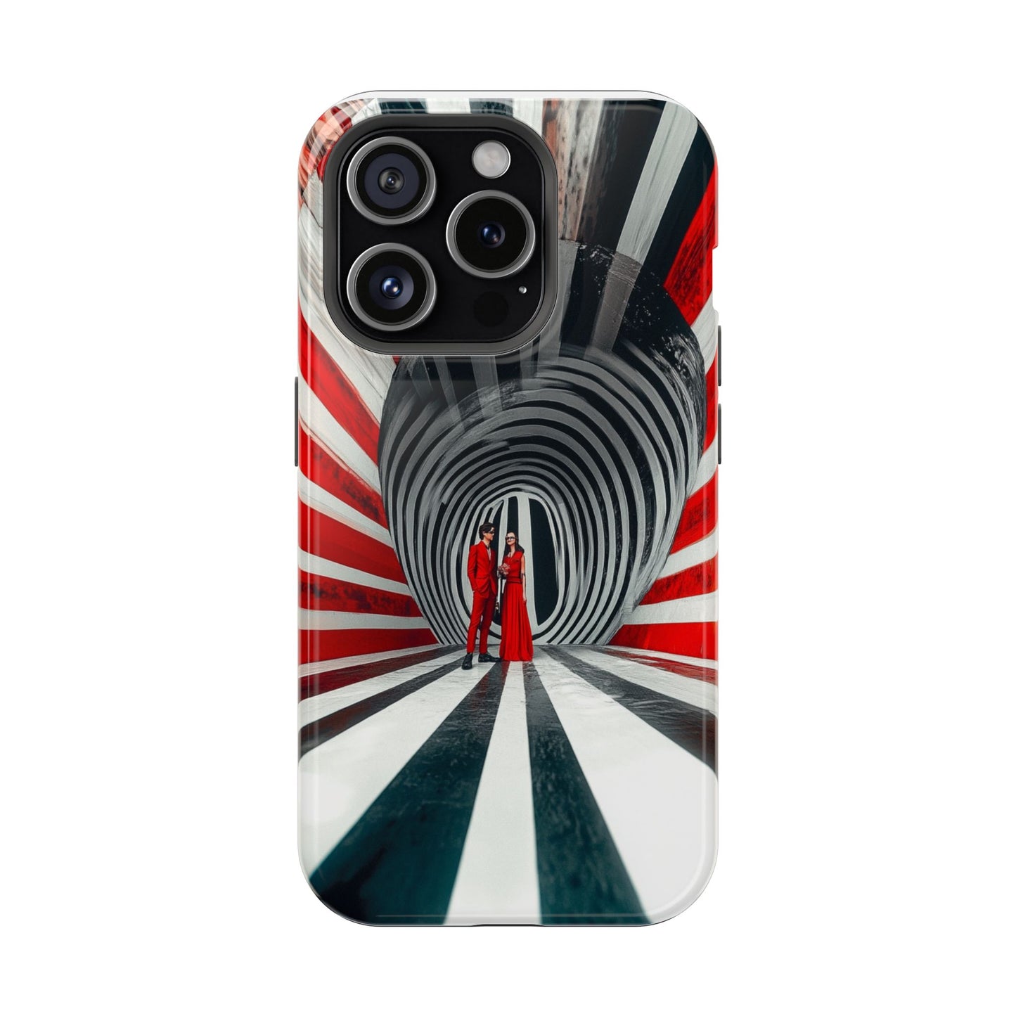 Cosmic Vortex" Luxury Magnetic Wireless Charging iPhone Case by Moxie Jay