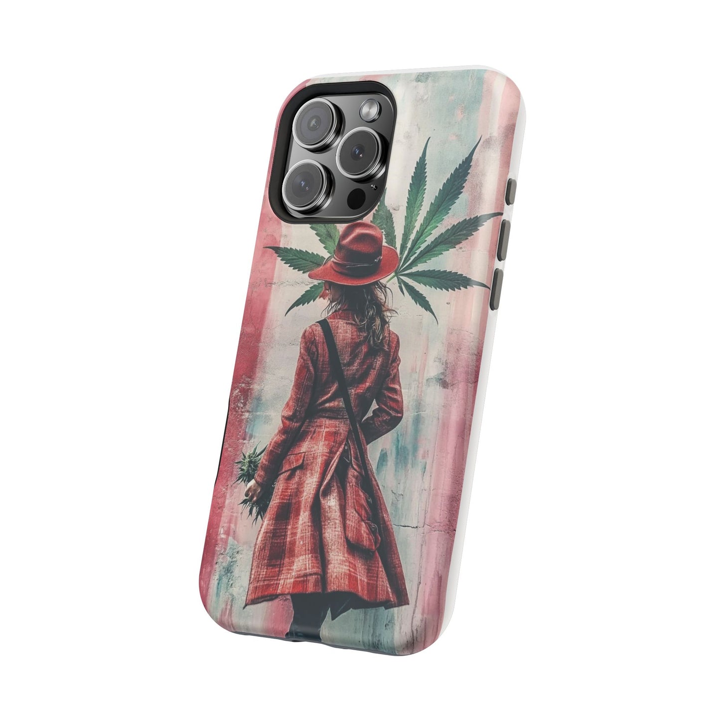 Bohemian Magnetic Tough Case - Stylish Cannabis Art for Phone Protection