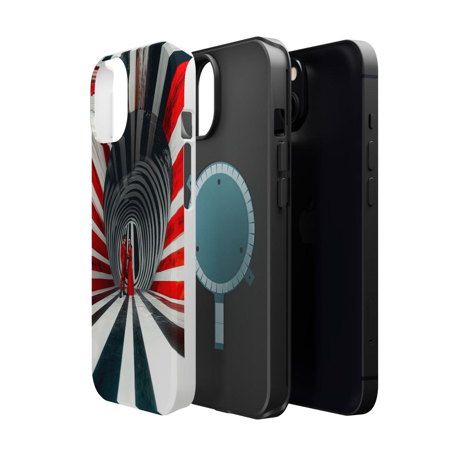 Cosmic Vortex" Luxury Magnetic Wireless Charging iPhone Case by Moxie Jay