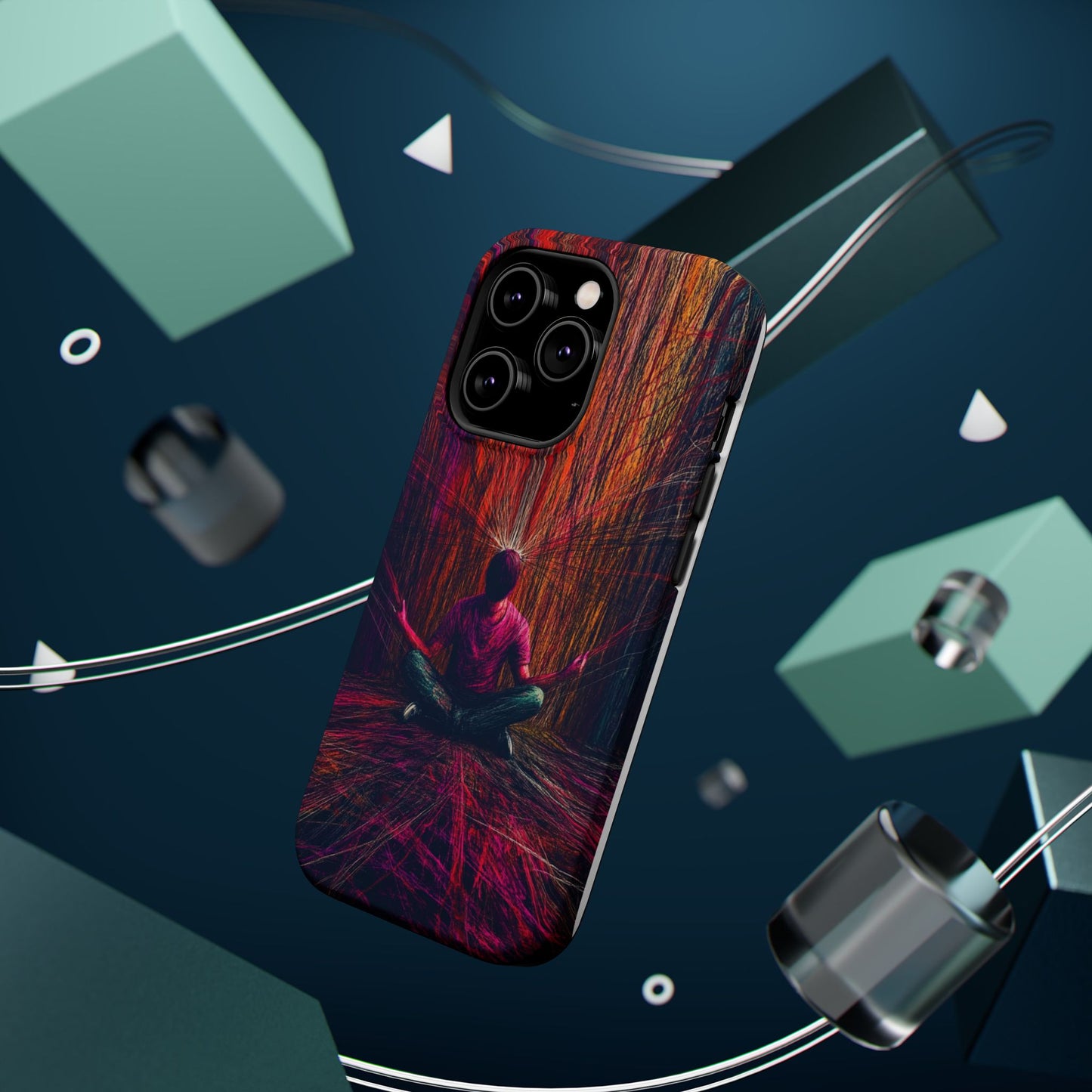 Luxurious Magnetic Wireless Charging Tough iPhone Case - "Transcendence" by Moxie-Jay