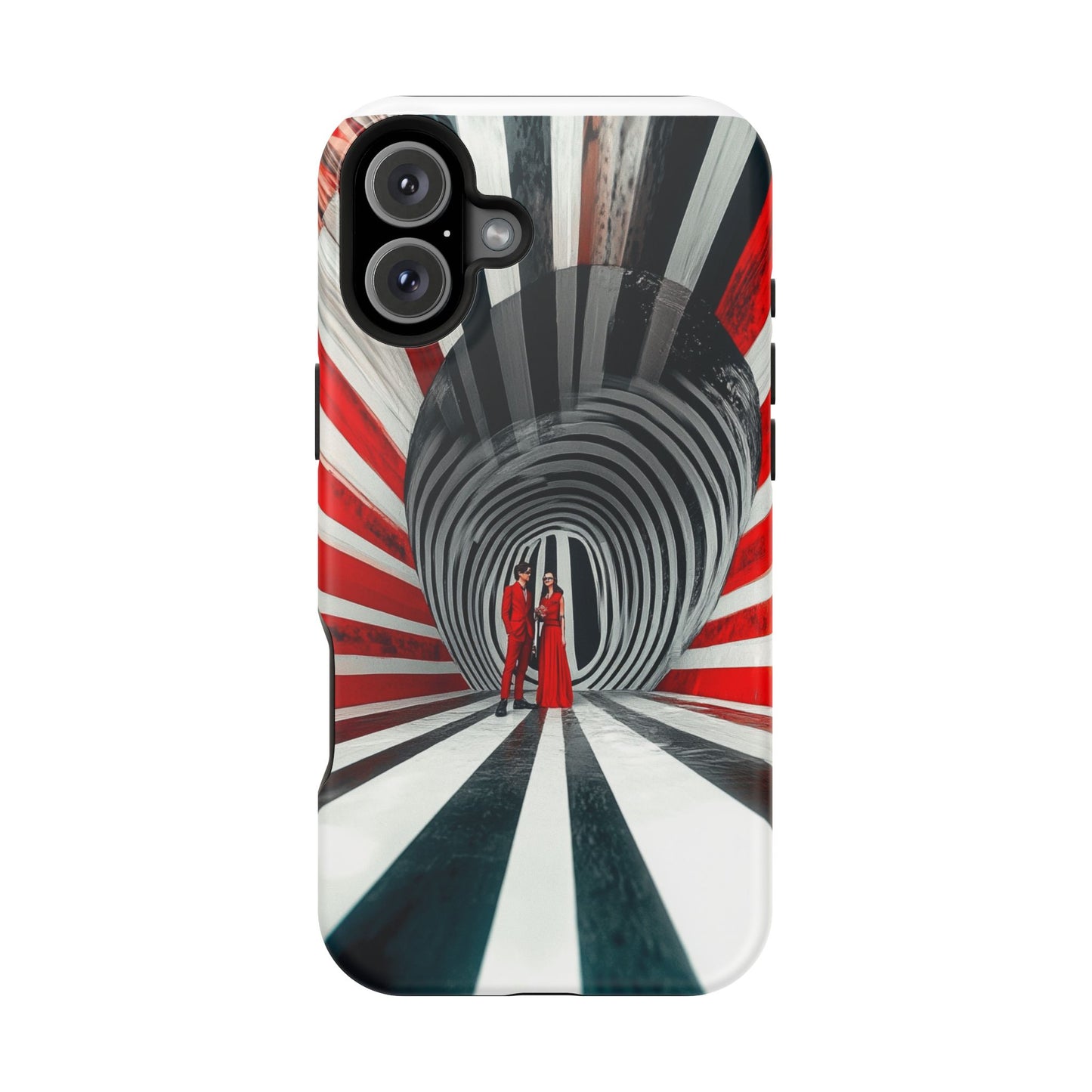 Cosmic Vortex" Luxury Magnetic Wireless Charging iPhone Case by Moxie Jay