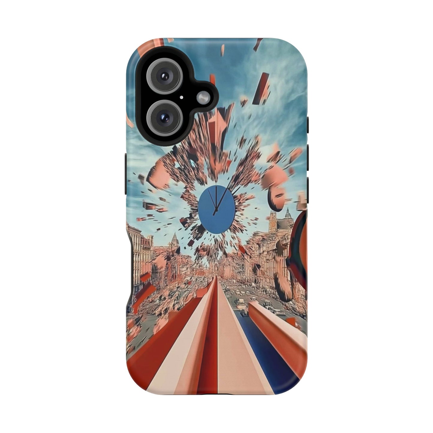 Phone Case with 'World at 10000 MPH' Art by Moxie Jay