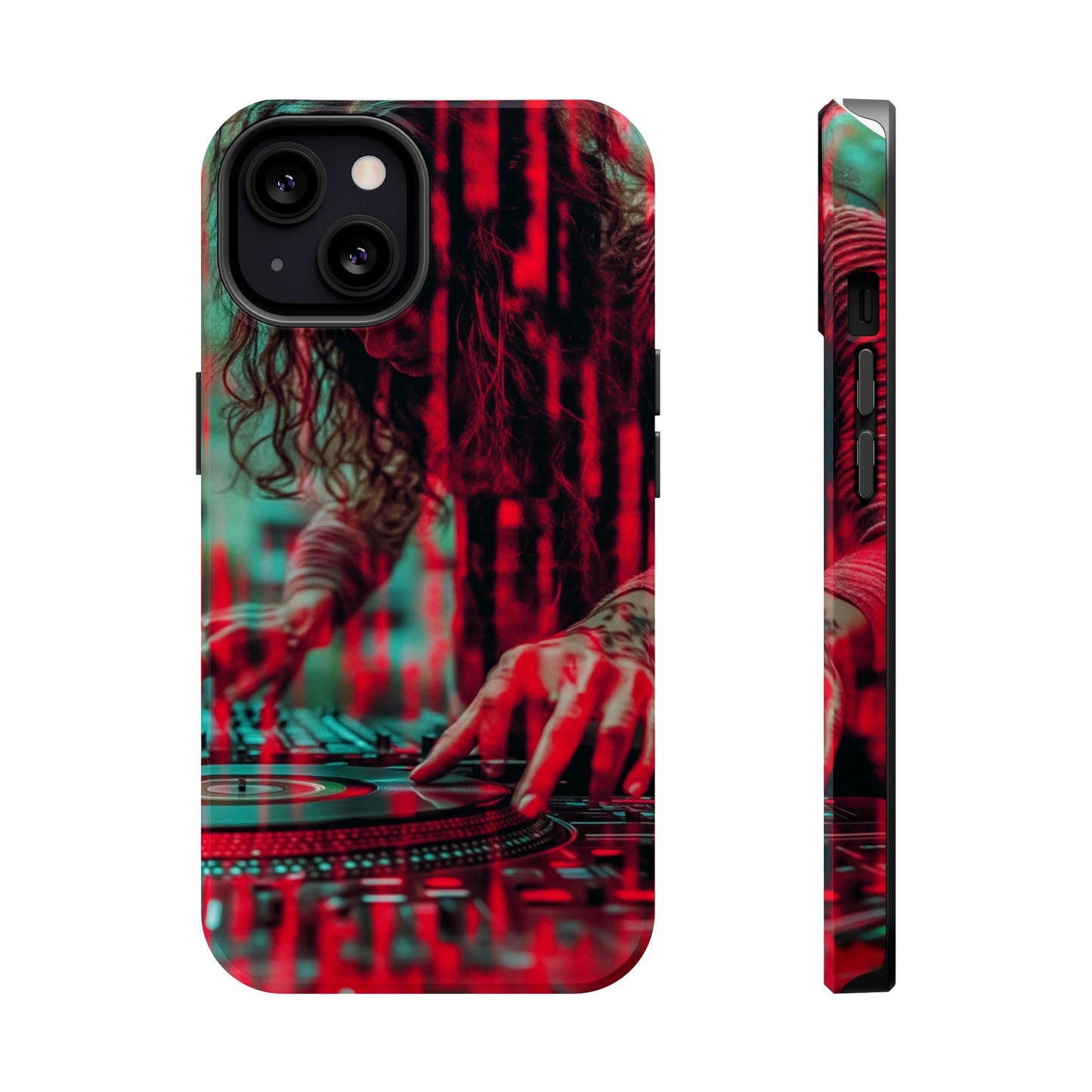 "Vinyl Virtuoso" Luxury Magnetic Wireless Charging iPhone Case by Moxie Jay