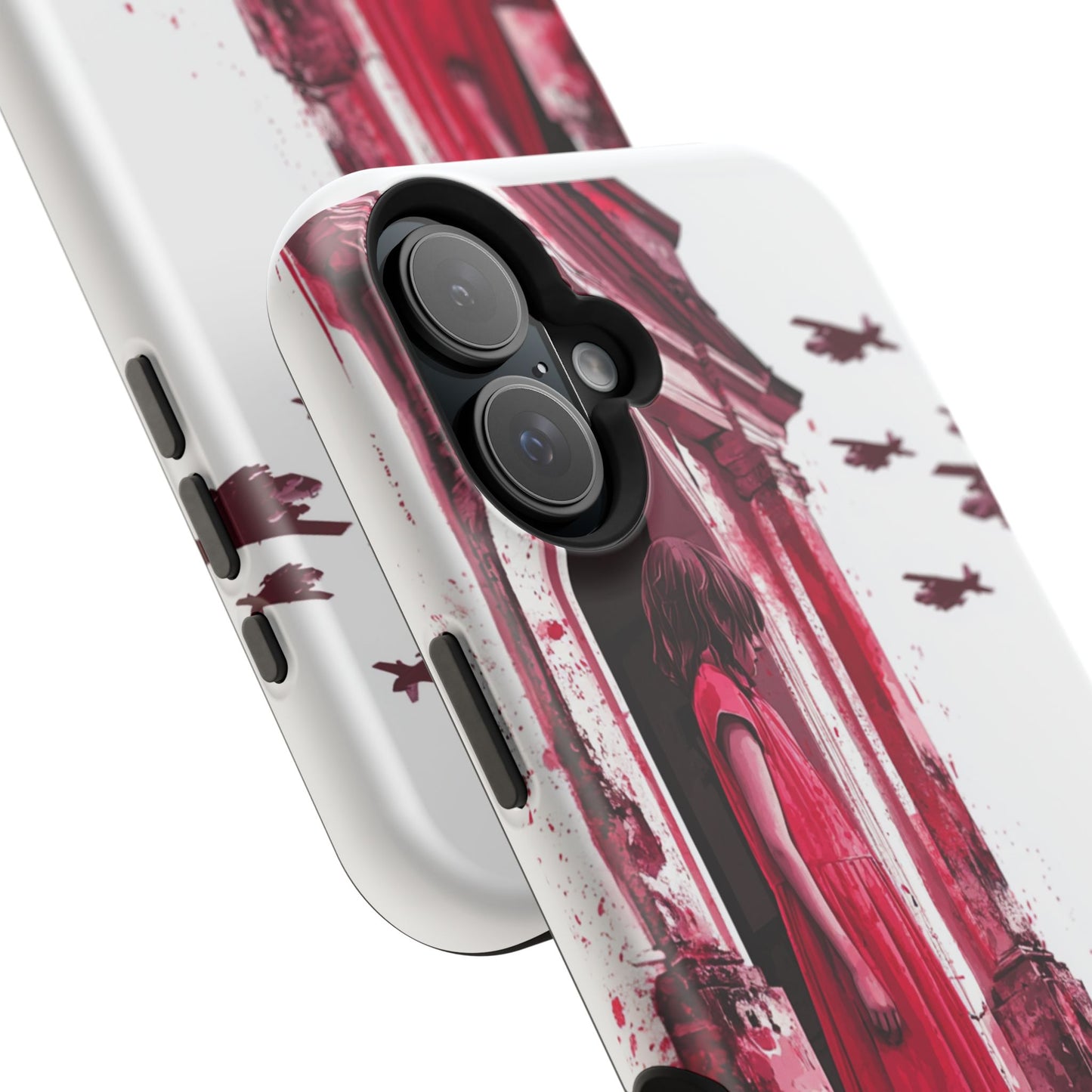 Luxurious MagSafe® Compatible iPhone Case - "Resilience in Ruins" by Moxie-Jay