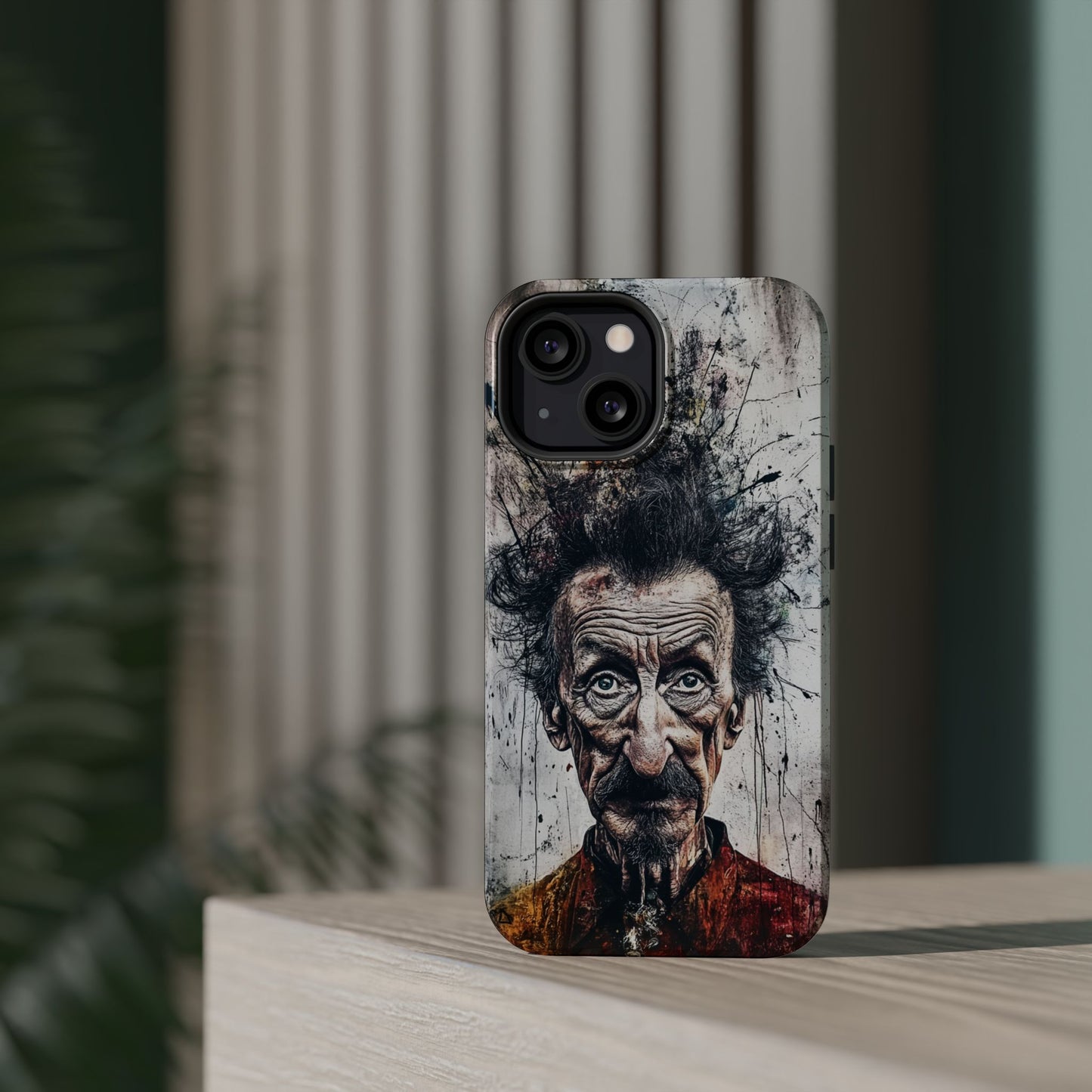 Luxurious Magnetic Wireless Charging Tough iPhone Case - "Demonic Dali" by Moxie-Jay