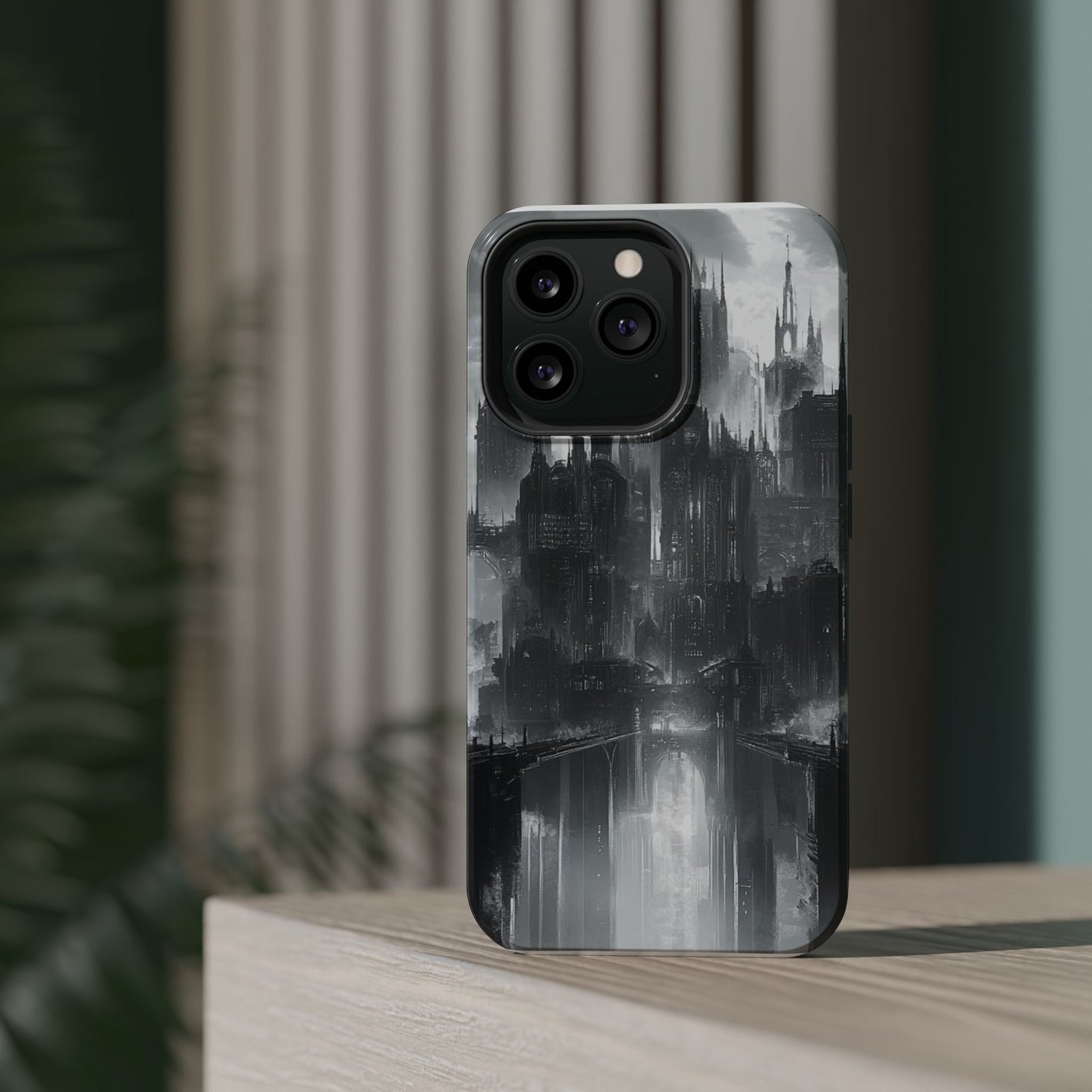 iPhone Magnetic Tough Case - Futuristic Gotham Design by Moxie Jay