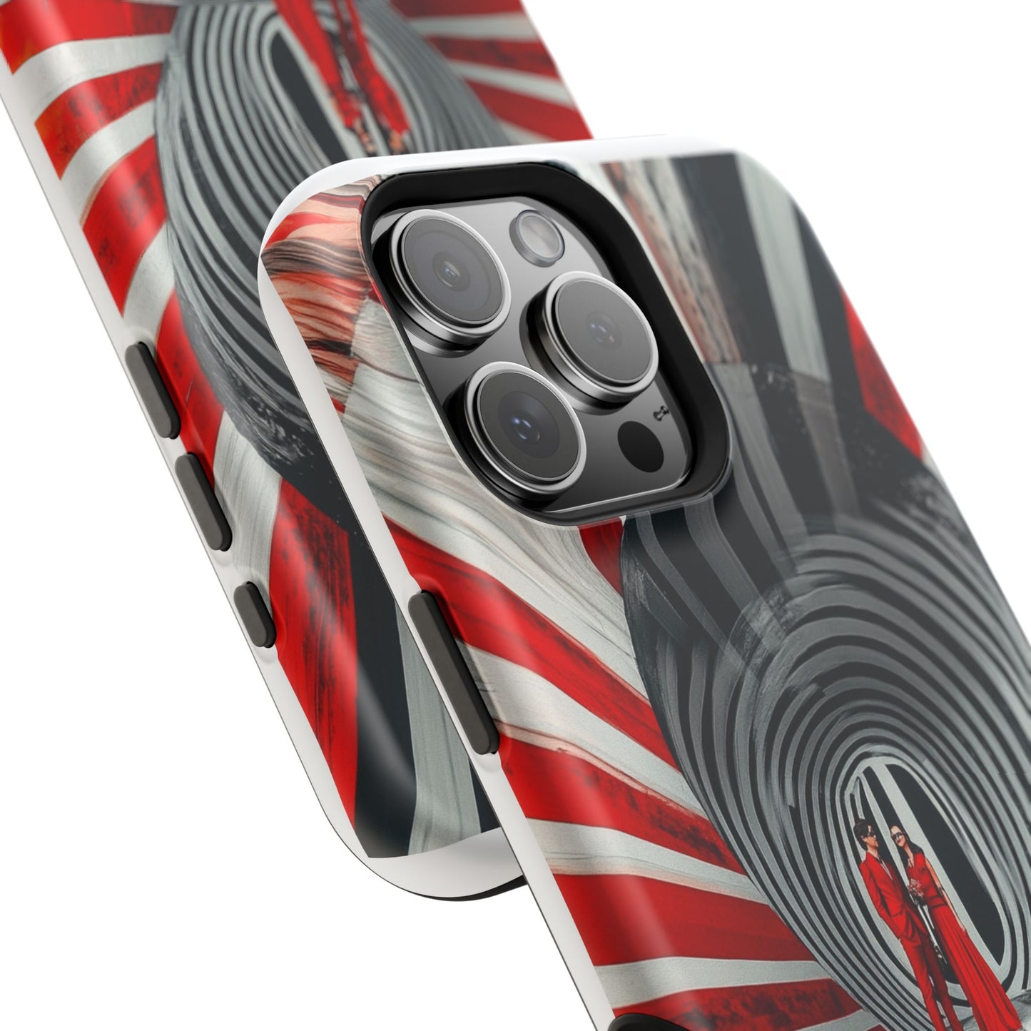 Cosmic Vortex" Luxury Magnetic Wireless Charging iPhone Case by Moxie Jay