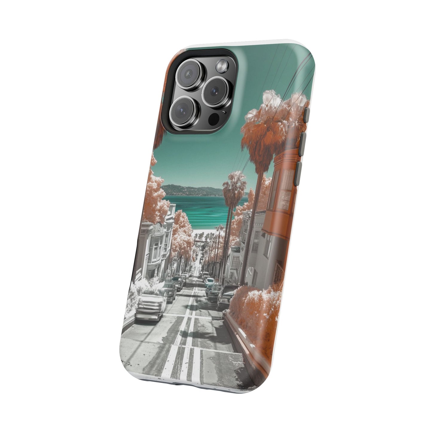 "San Clemente Memories" Luxury Magnetic Wireless Charging iPhone Case by Moxie Jay