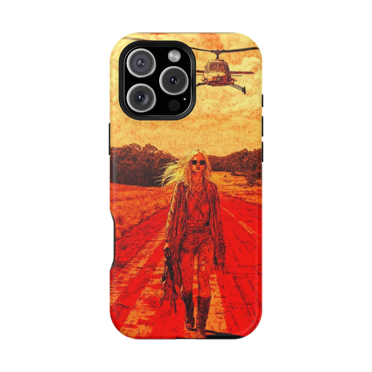Retro Adventure Magnetic Tough Case - Bold Design for Film Lovers
