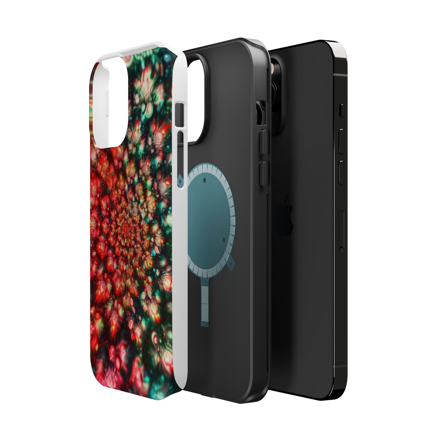 Luxurious Magnetic Wireless Charging Tough iPhone Case - "Psychedelic Dreams" by Moxie-Jay