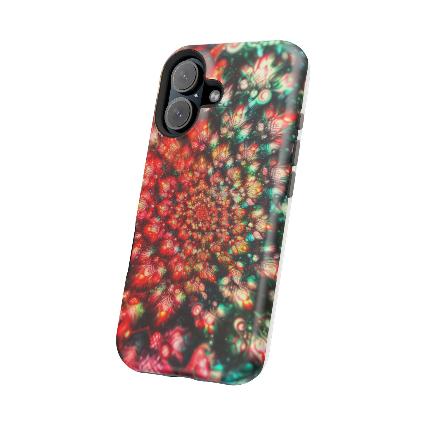 Luxurious Magnetic Wireless Charging Tough iPhone Case - "Psychedelic Dreams" by Moxie-Jay